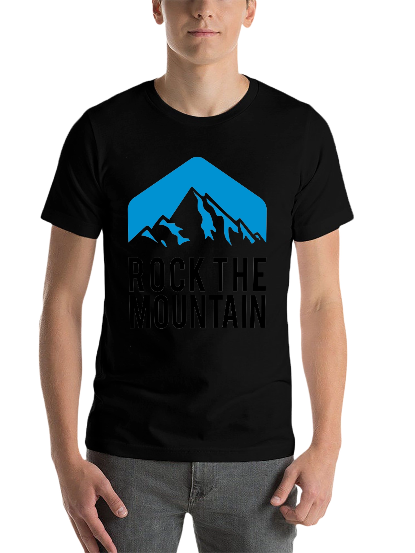 Black Rock the Mountain Graphic Tee - Black view 7