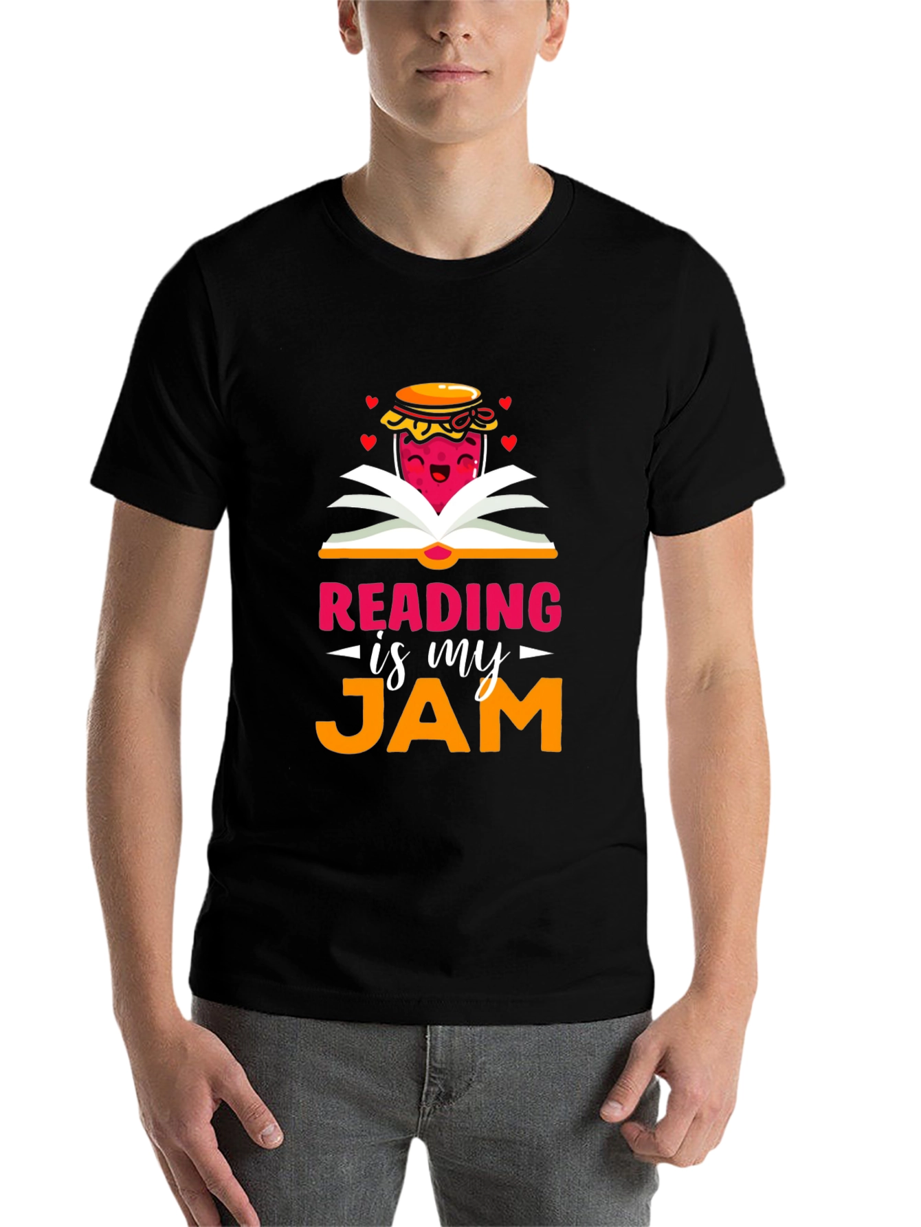 Black Reading is my Jam Black T-Shirt view 7