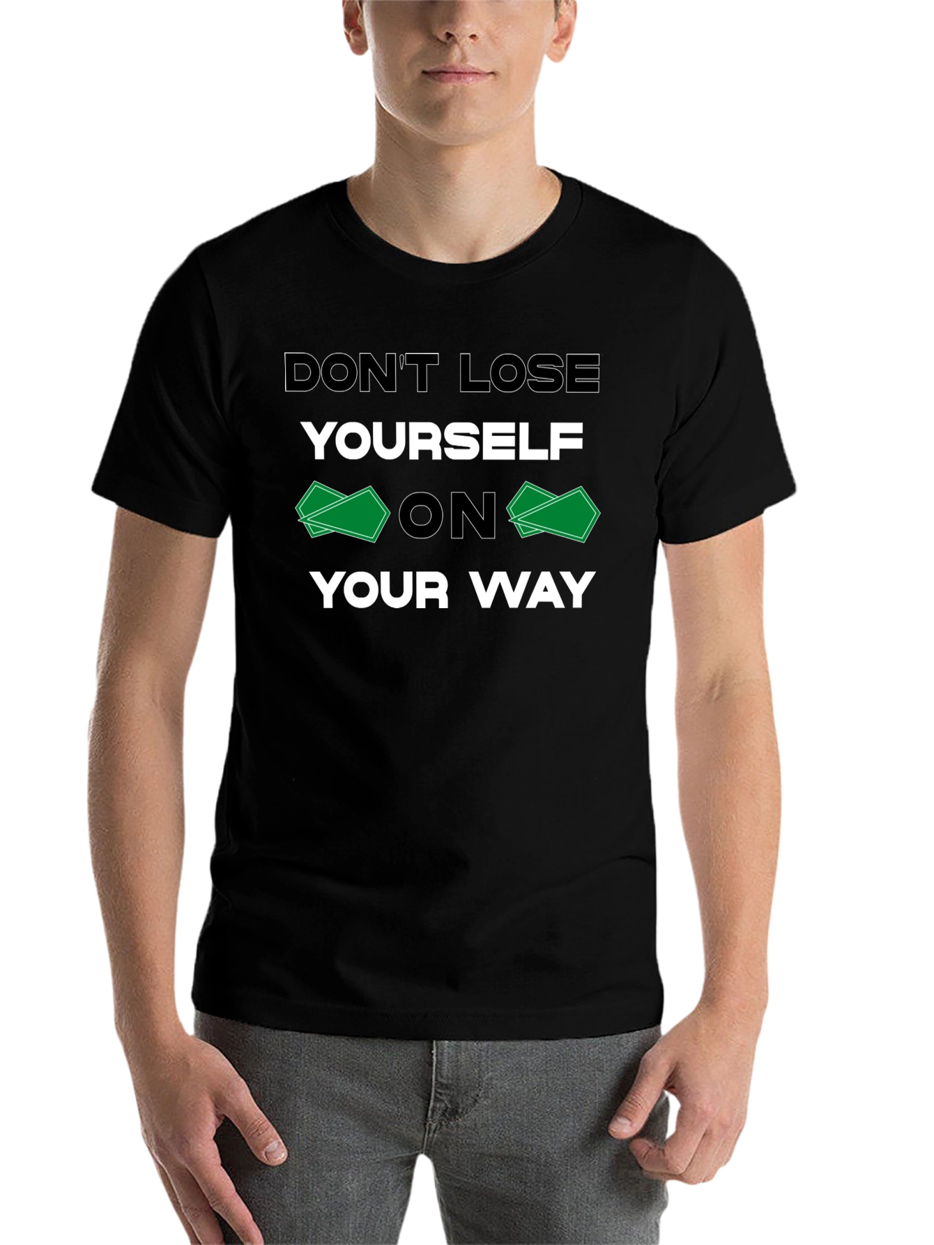 Black Don't Lose Yourself T-Shirt view 7
