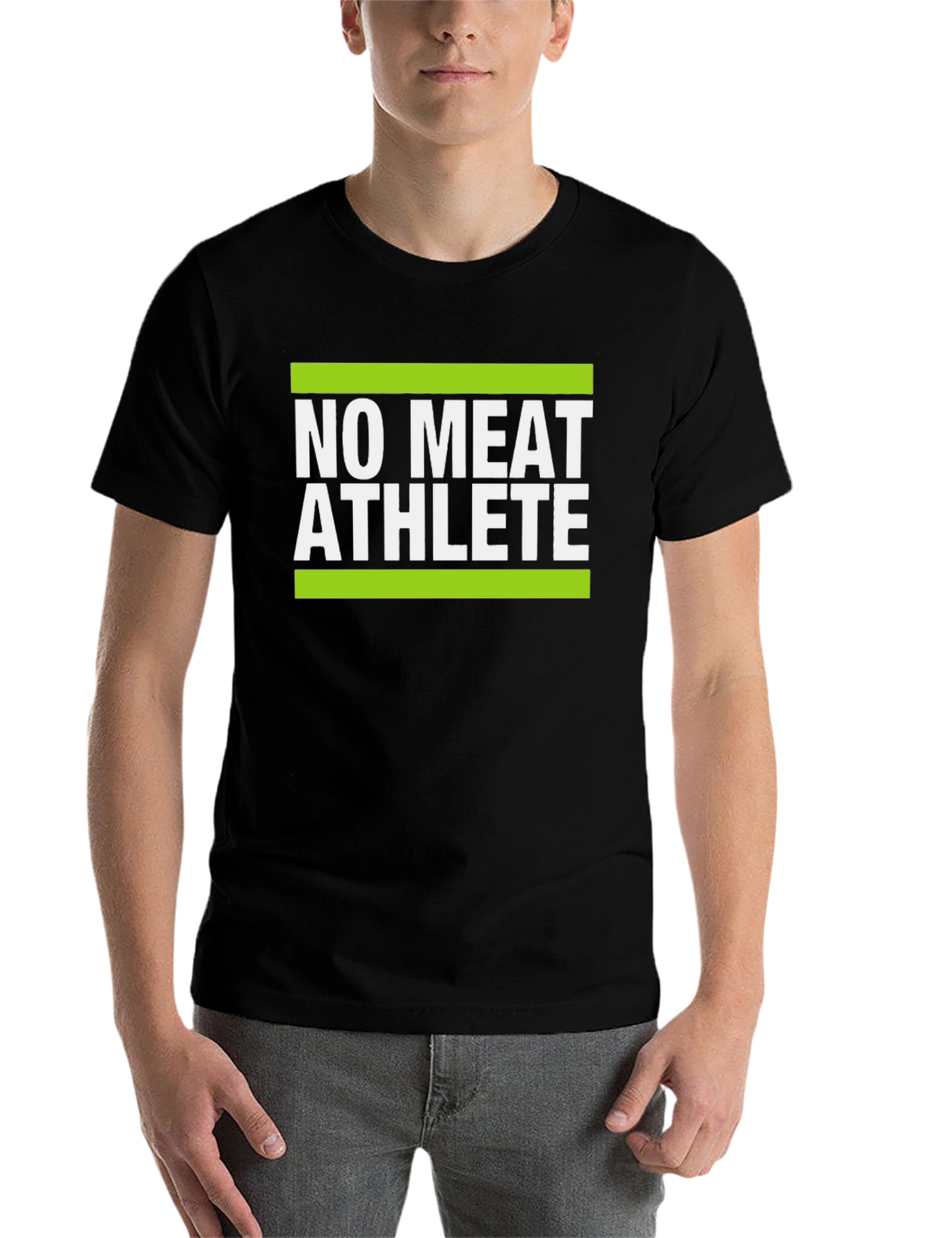 Black No Meat Athlete Graphic T-Shirt view 7