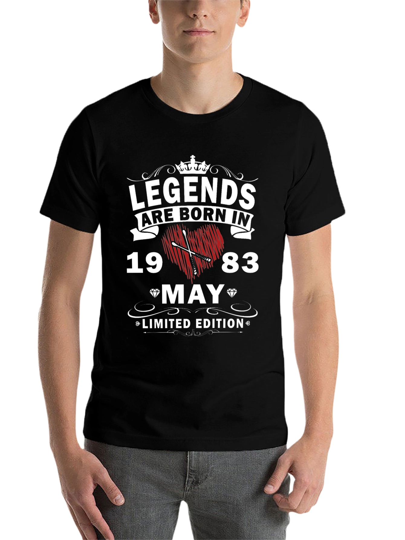 Black Legends Born In 1983 May Limited Edition T-Shirt view 7