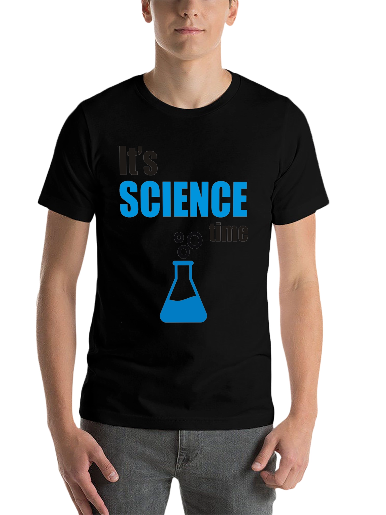 Black It's Science Time T-Shirt view 7