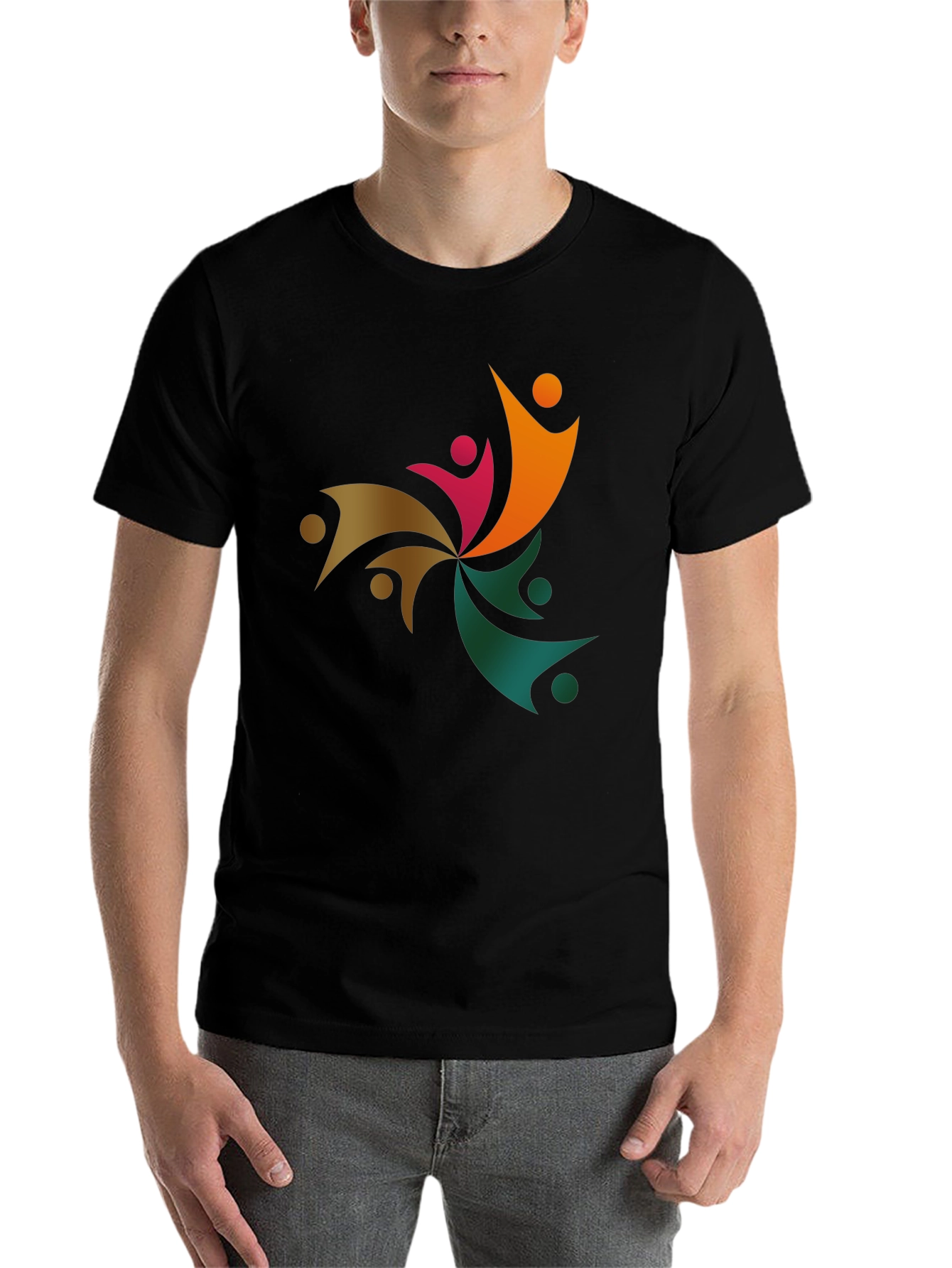 Black Community Unity Graphic T-Shirt - Soft Cotton Blend view 7