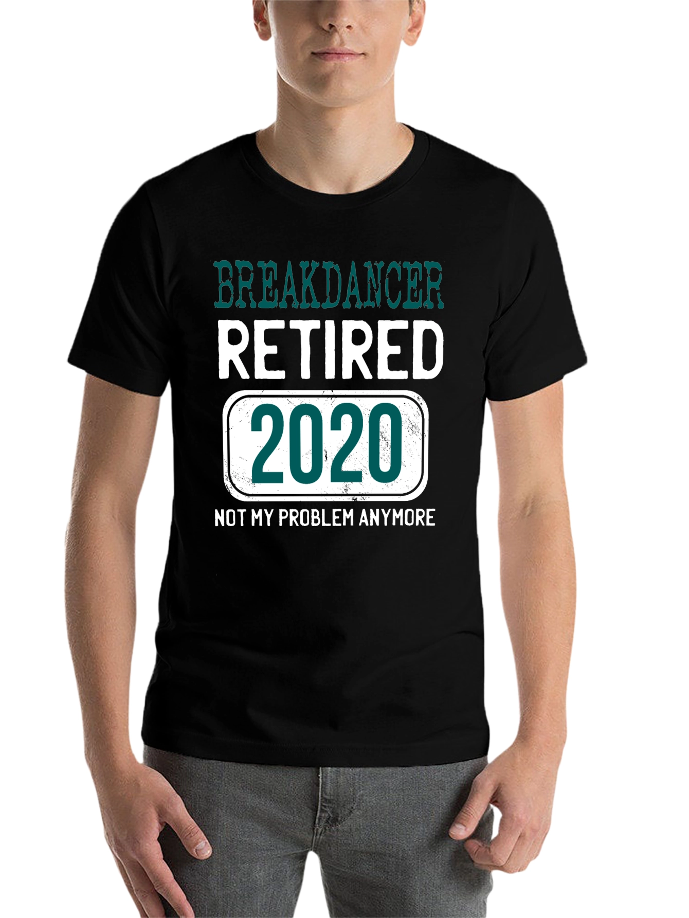Black Retired Breakdancer 2020 T-Shirt view 7