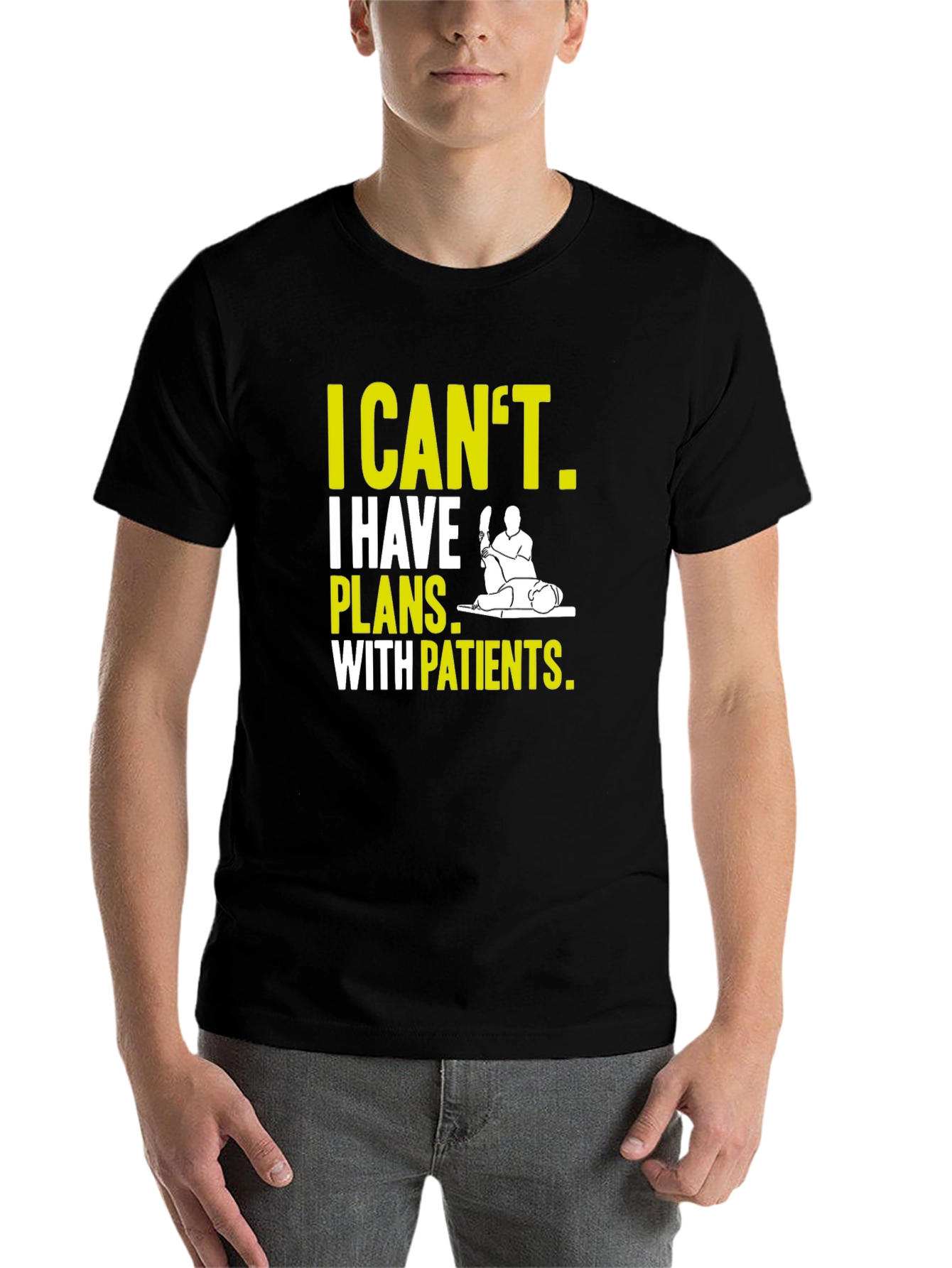 Black Therapist T-Shirt: I Can't, Plans With Patients view 7