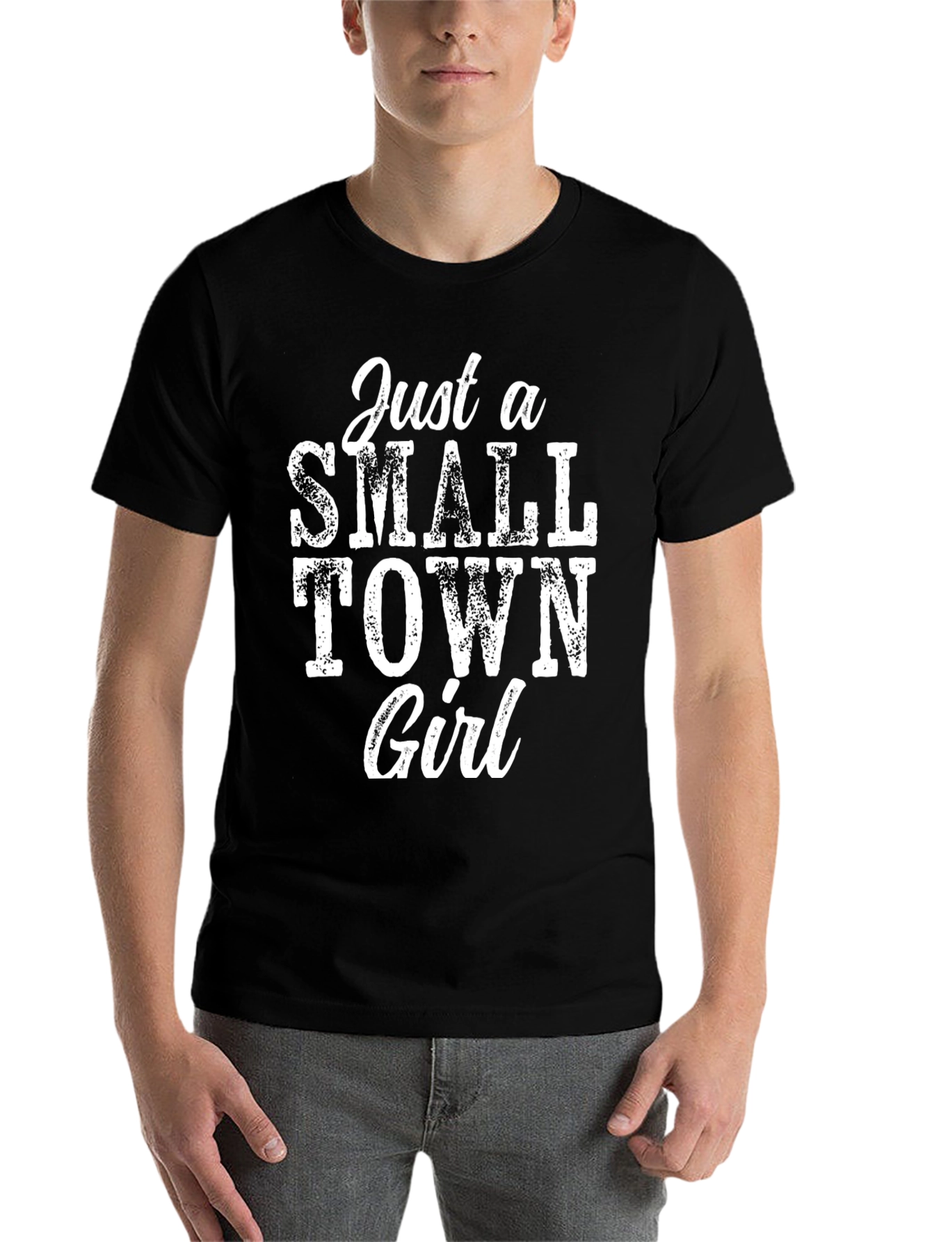Black Just a Small Town Girl Graphic Tee view 7