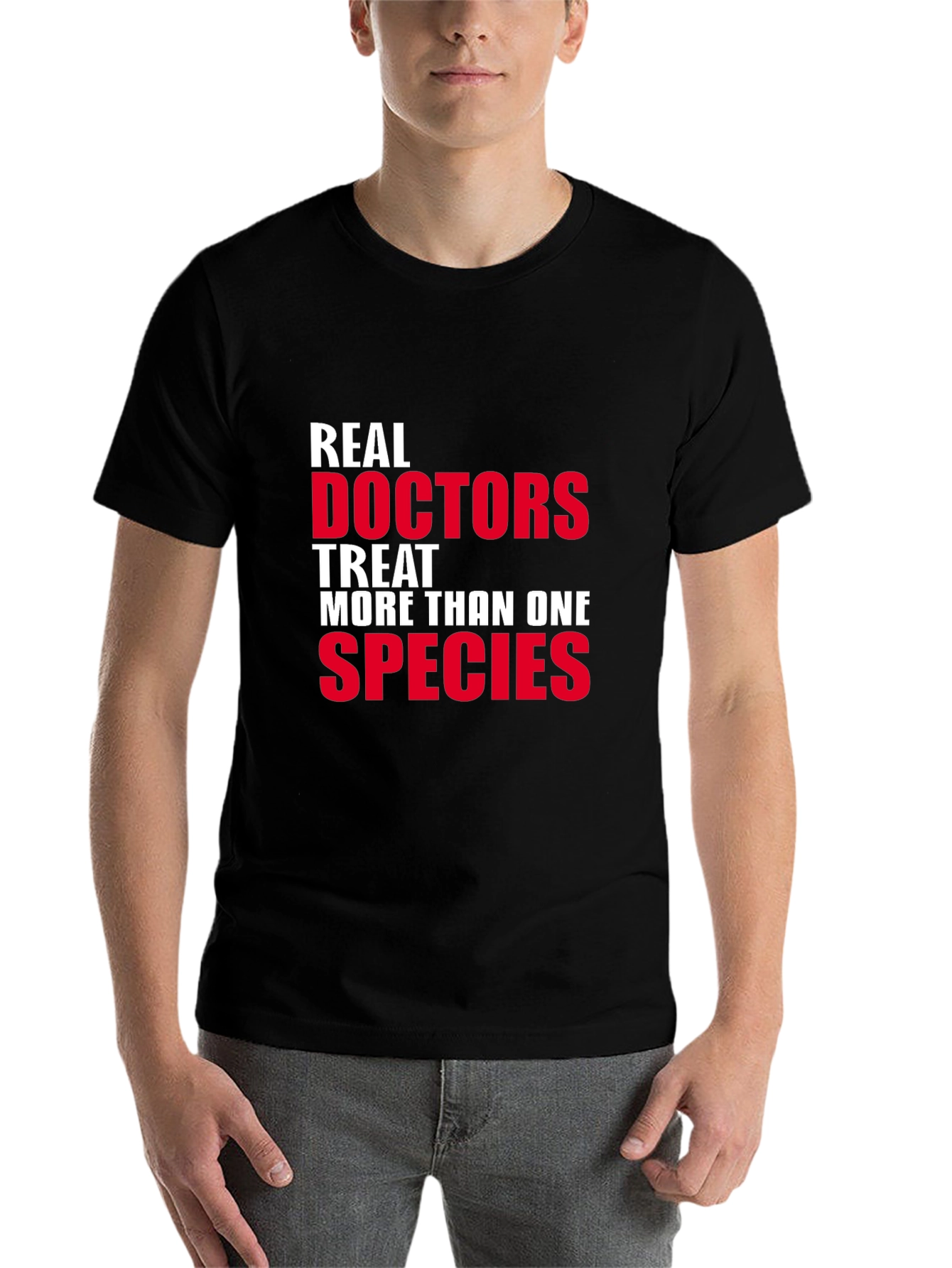 Black Real Doctors Treat More Than One Species T-Shirt view 7