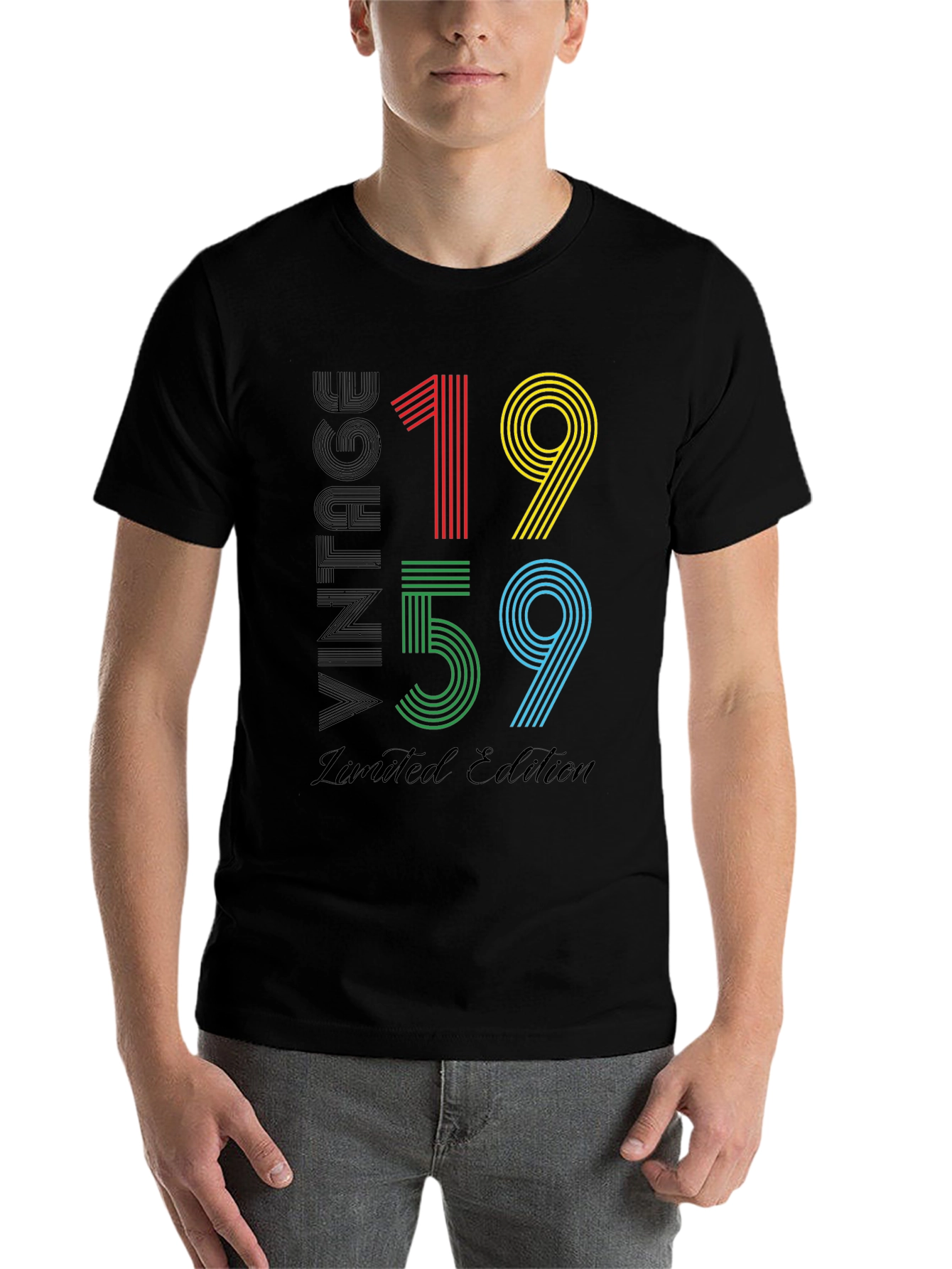 Black Vintage 1959 Limited Edition T-Shirt view 7