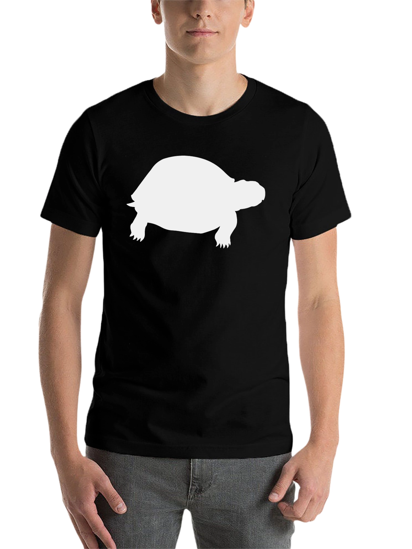 Black Turtle Graphic Tee - Cool Reptile Shirt view 7