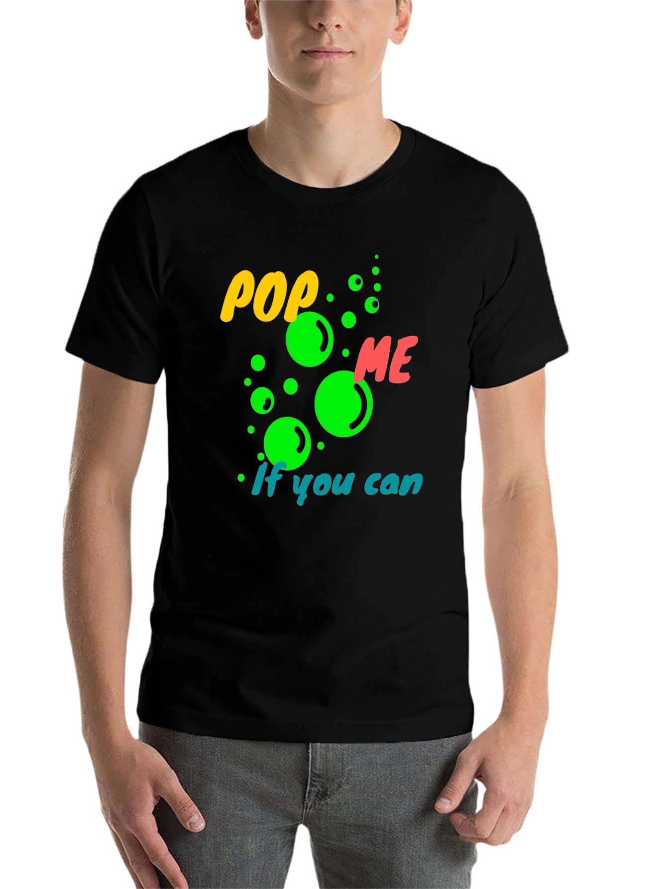 Black Pop Me If You Can Graphic Tee view 7