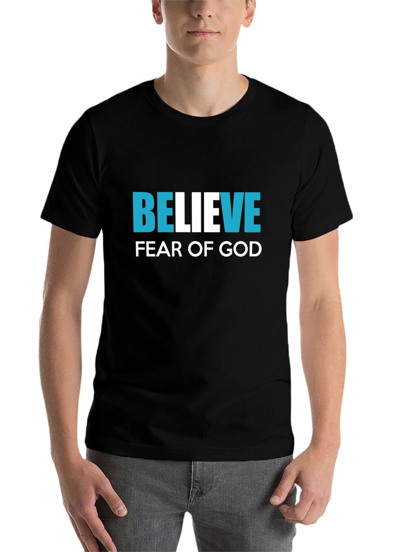 Black Believe Fear of God Graphic Tee view 7