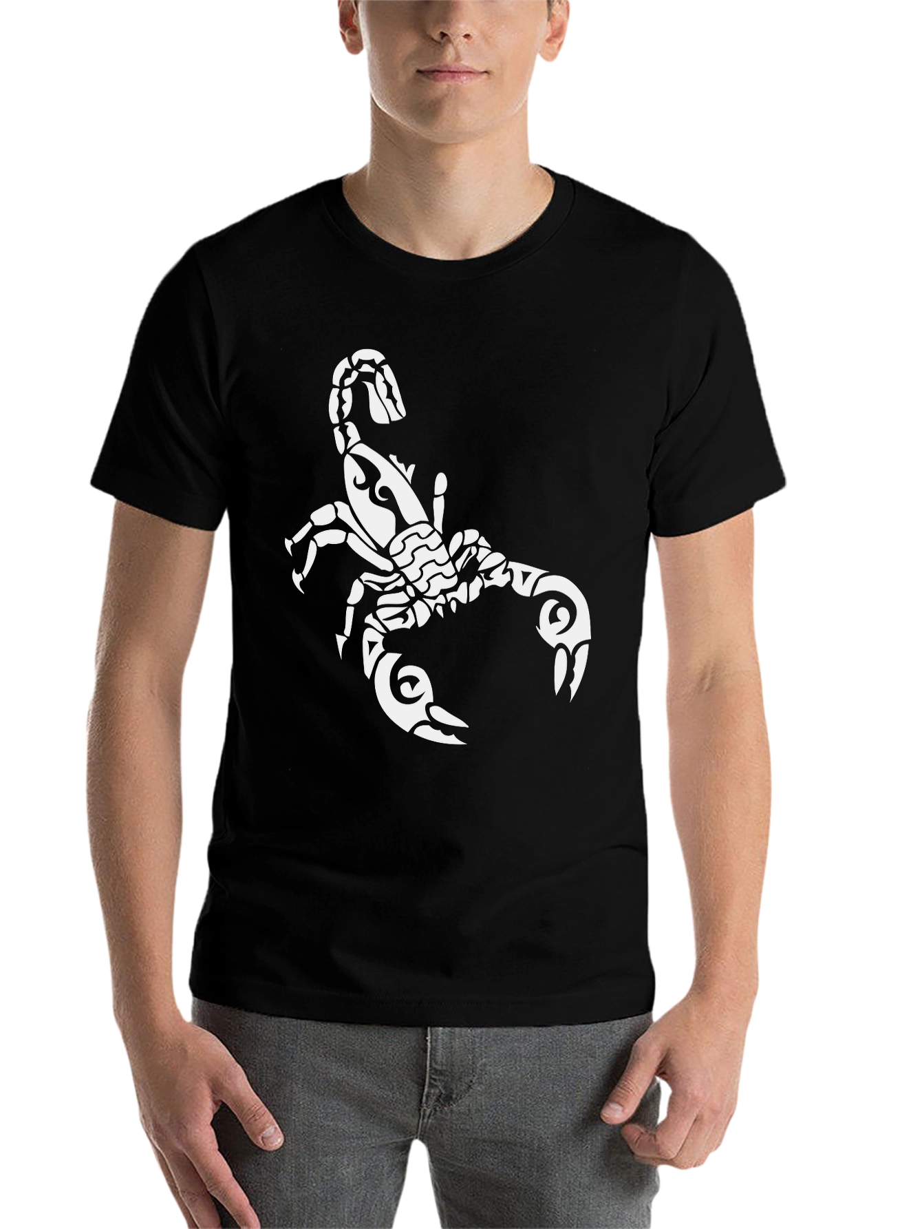 Black Scorpion Graphic Tee - Bold Black Cotton view 7