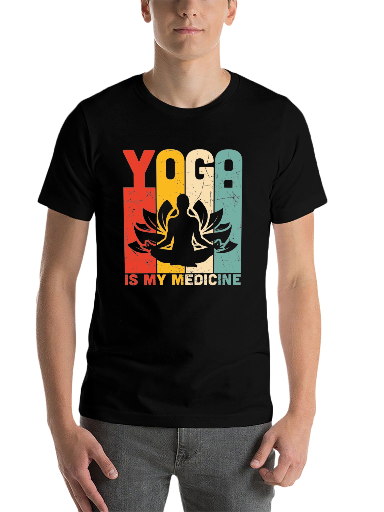 Black Yoga is My Medicine Graphic Tee view 7