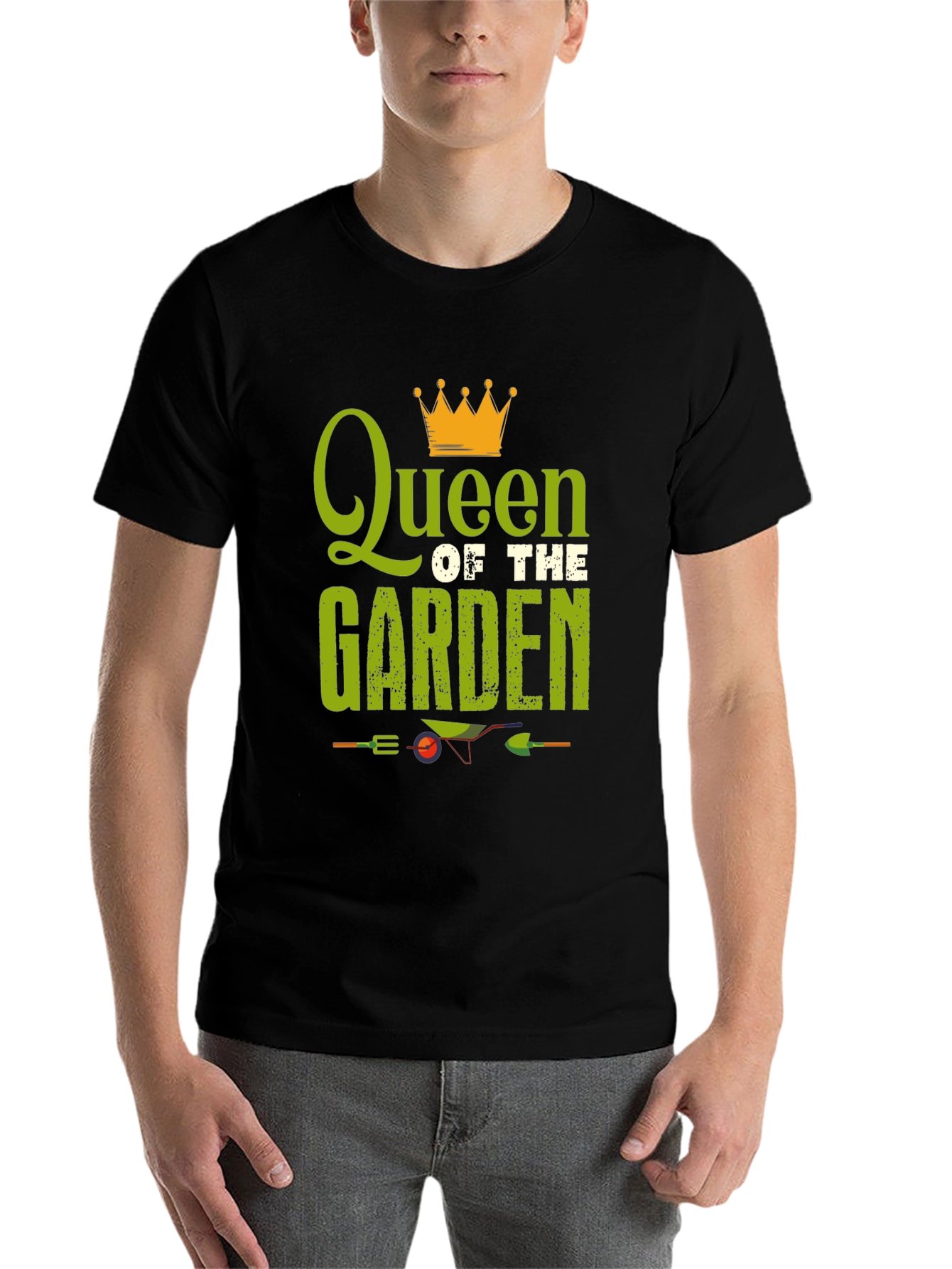 Black Queen of the Garden Black T-Shirt view 7