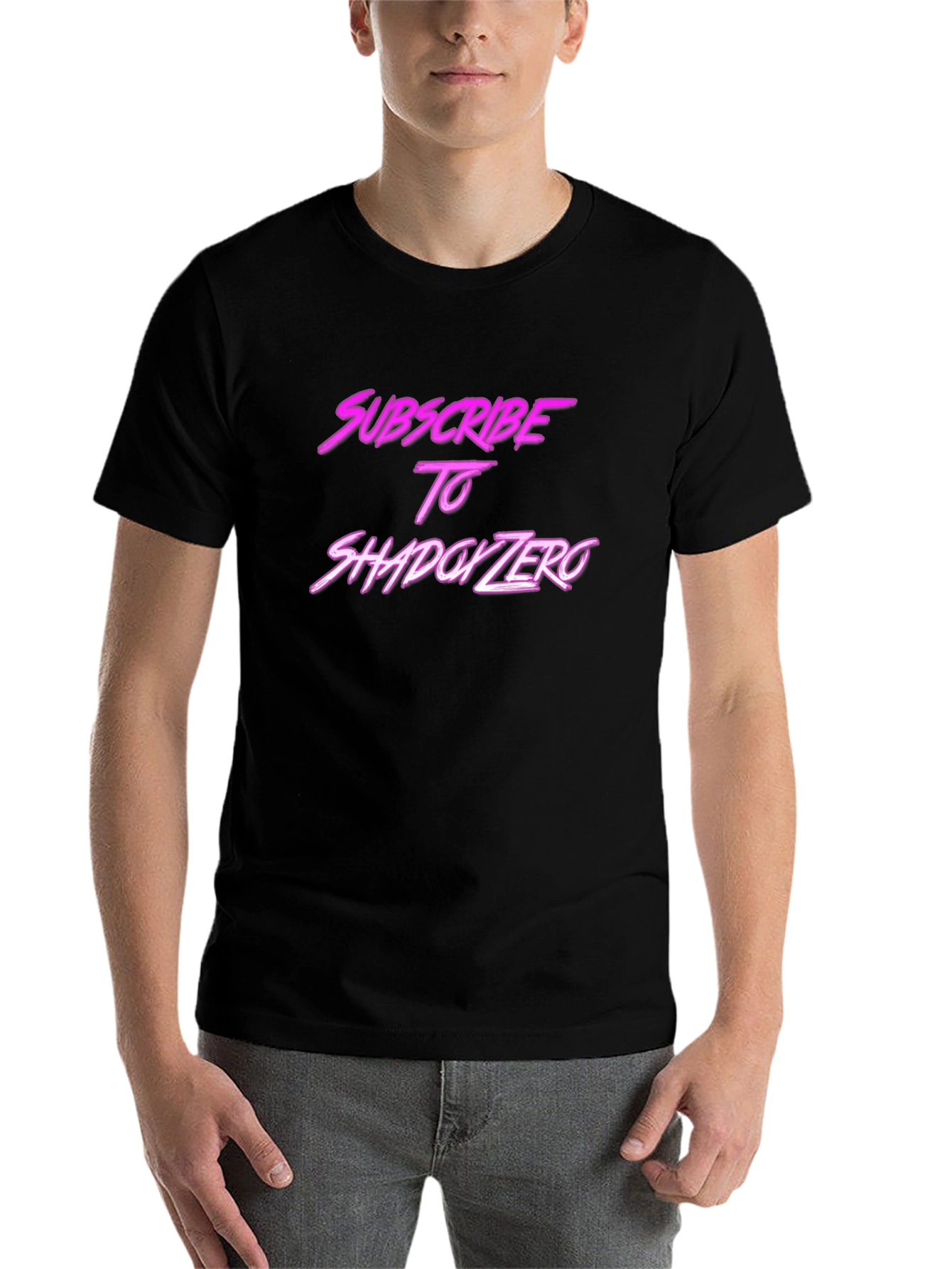 Black Subscribe to ShadyZero Black T-Shirt view 7