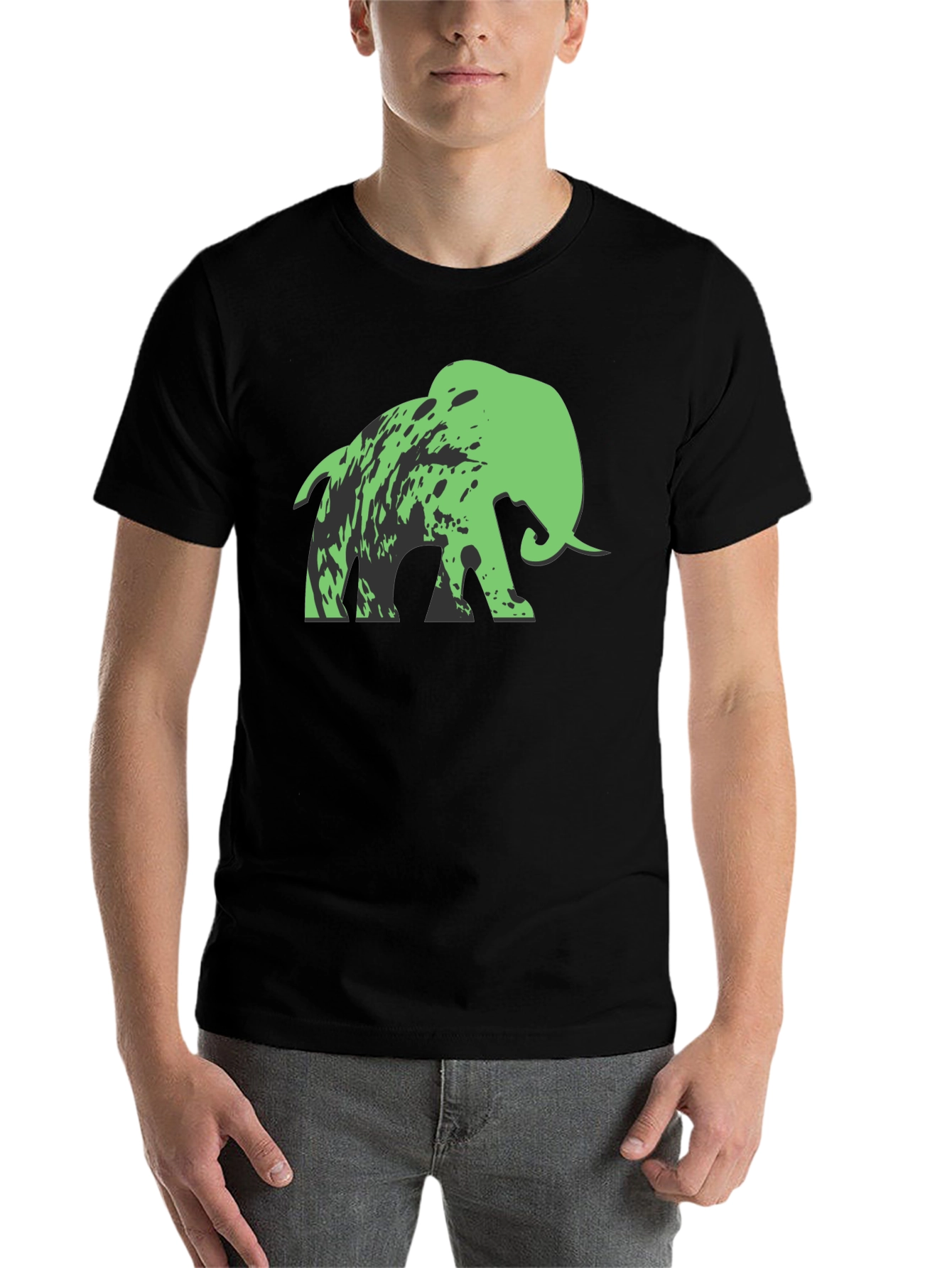 Black Mammoth Graphic Tee - Black Cotton Blend view 7