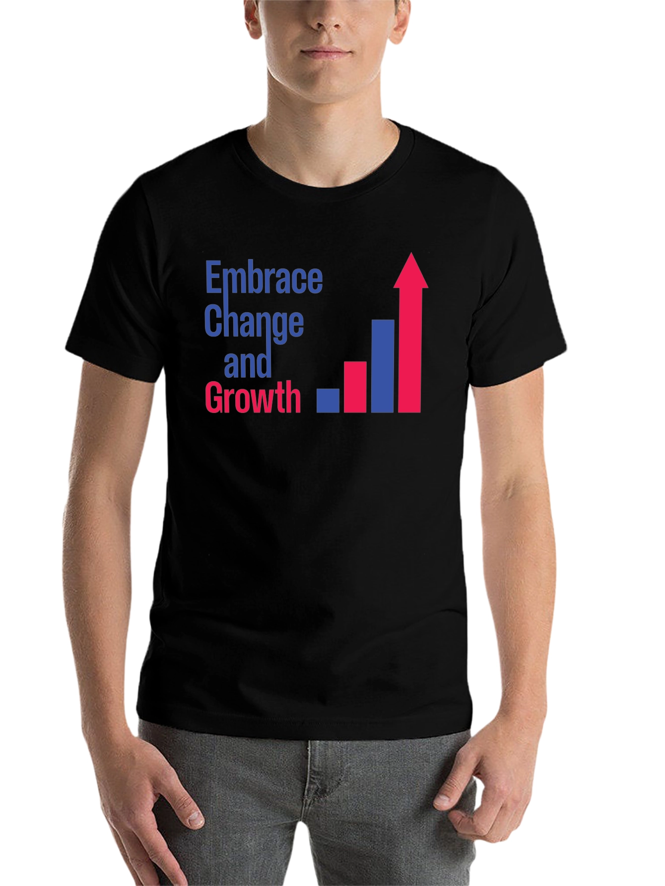 Embrace Change & Growth Black T-Shirt - 7