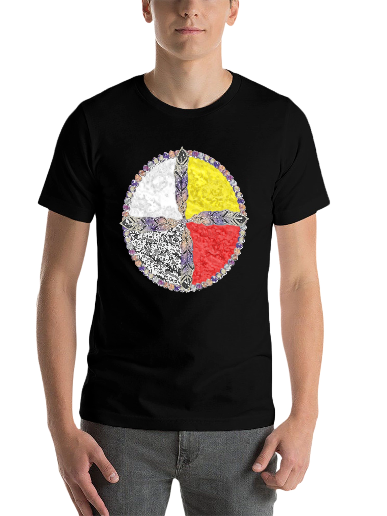 Medicine Wheel T-Shirt - Native American Design - 7