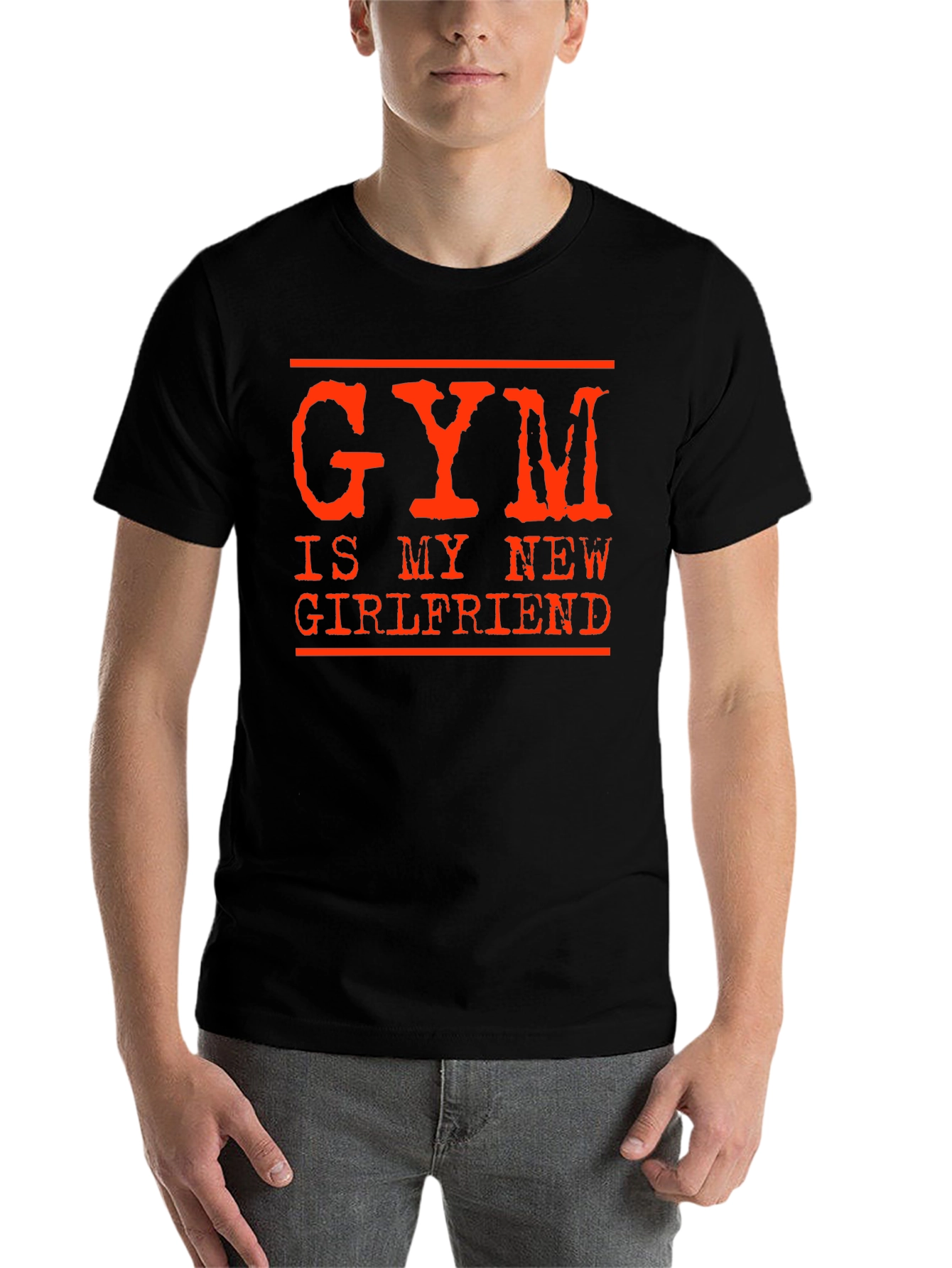 Black Gym is My New Girlfriend Graphic Tee view 7