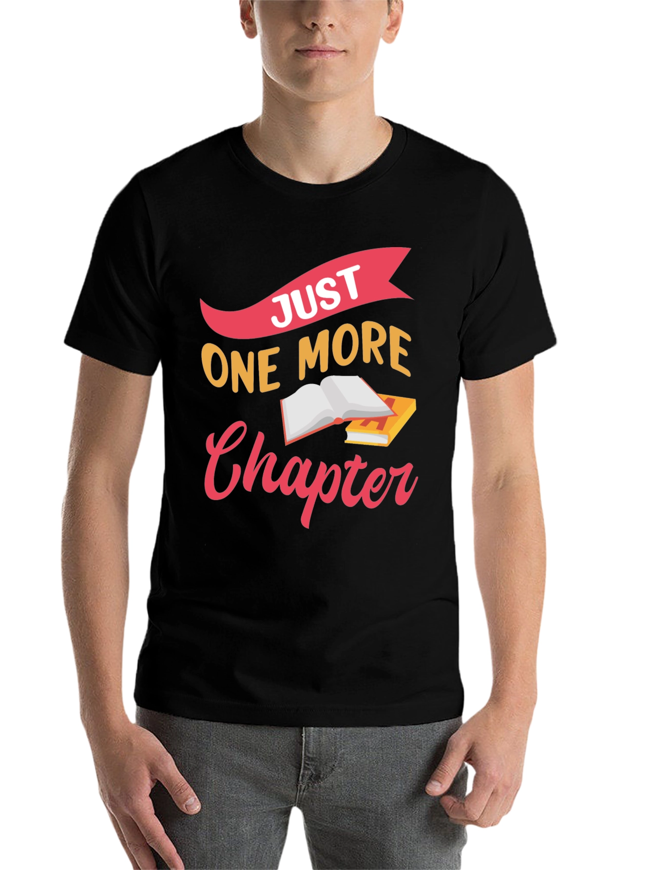 Black Just One More Chapter T-Shirt view 7