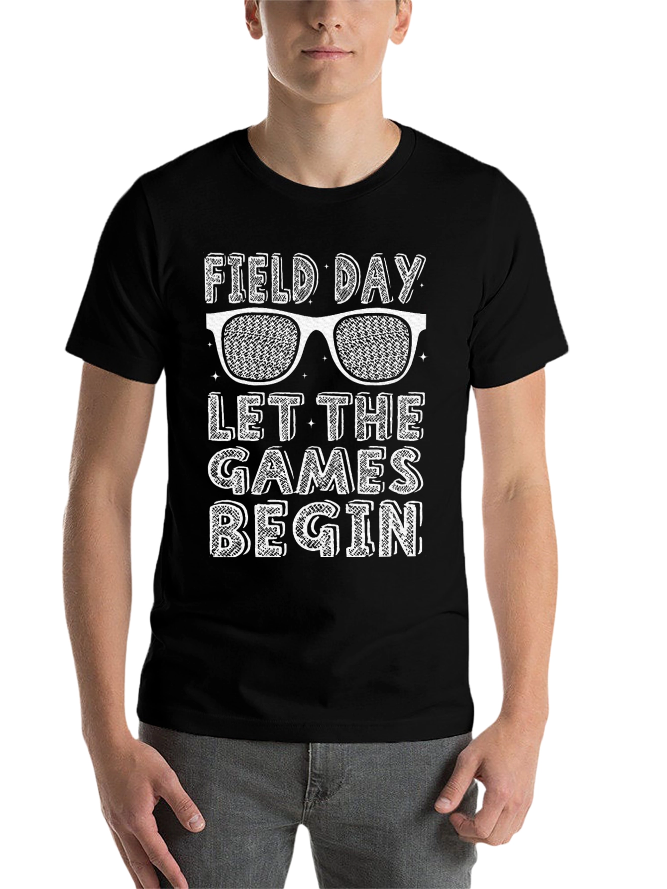 Black Field Day Let the Games Begin T-Shirt view 7