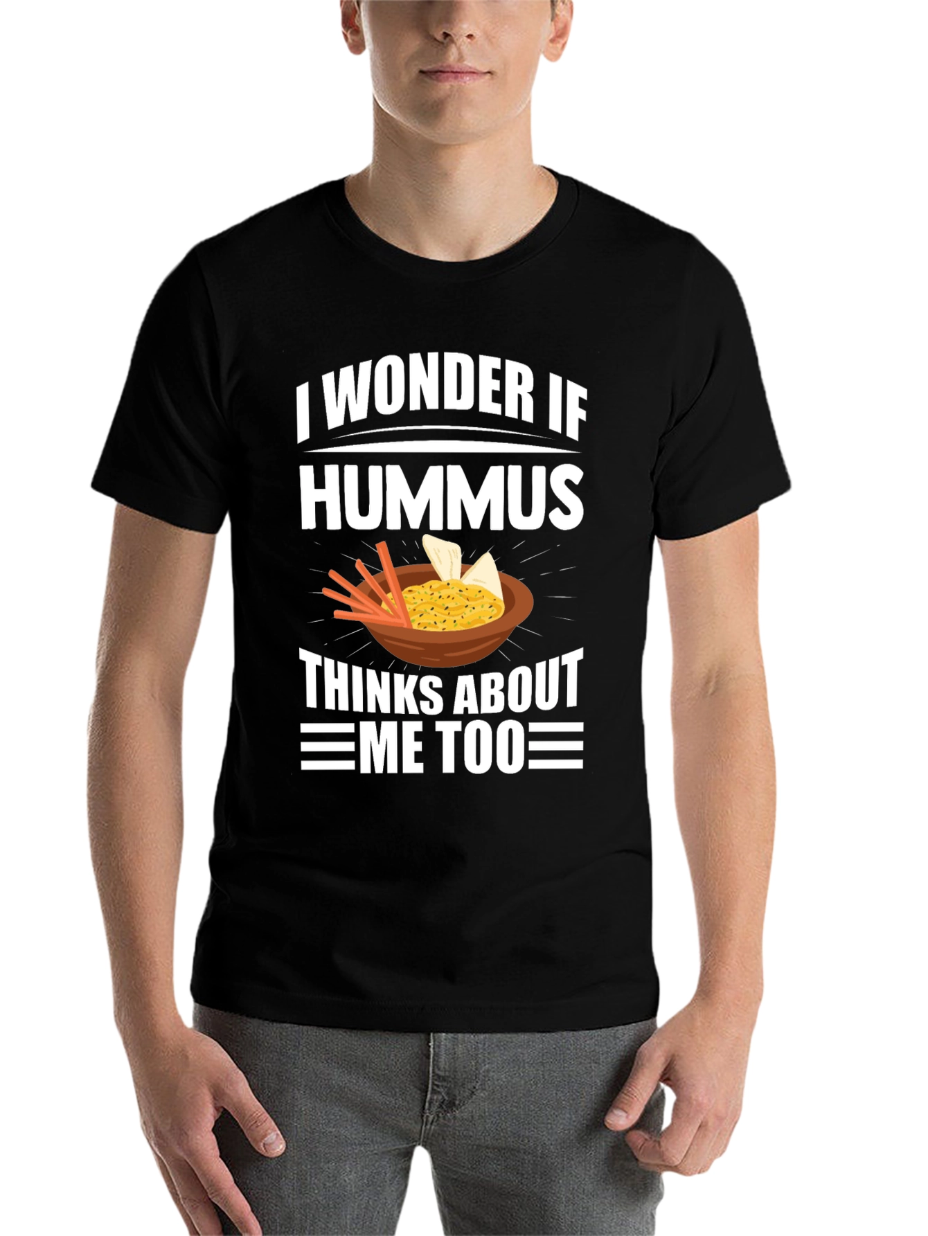 Black Hummus Lover Graphic Tee view 7