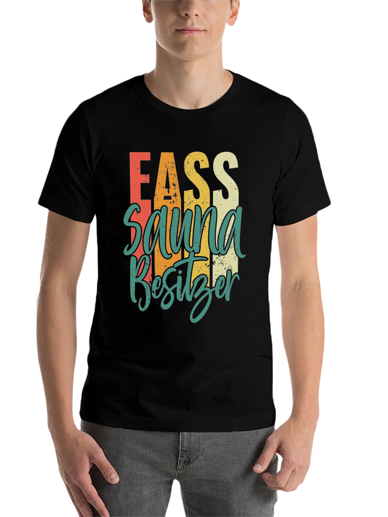 Black Fass Sauna Besitzer T-Shirt view 7