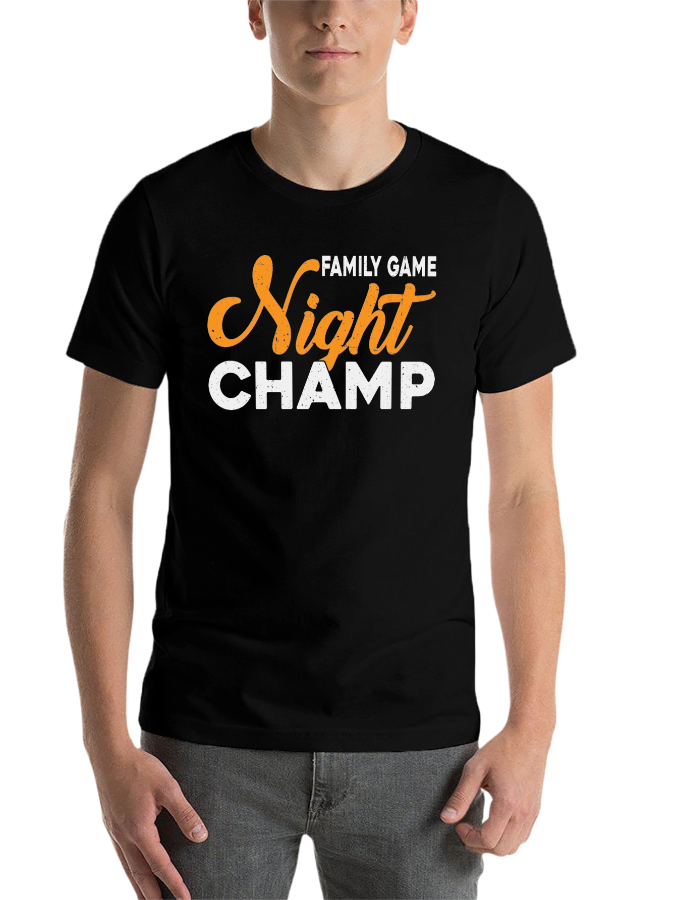 Black Family Game Night Champ Graphic T-Shirt view 7