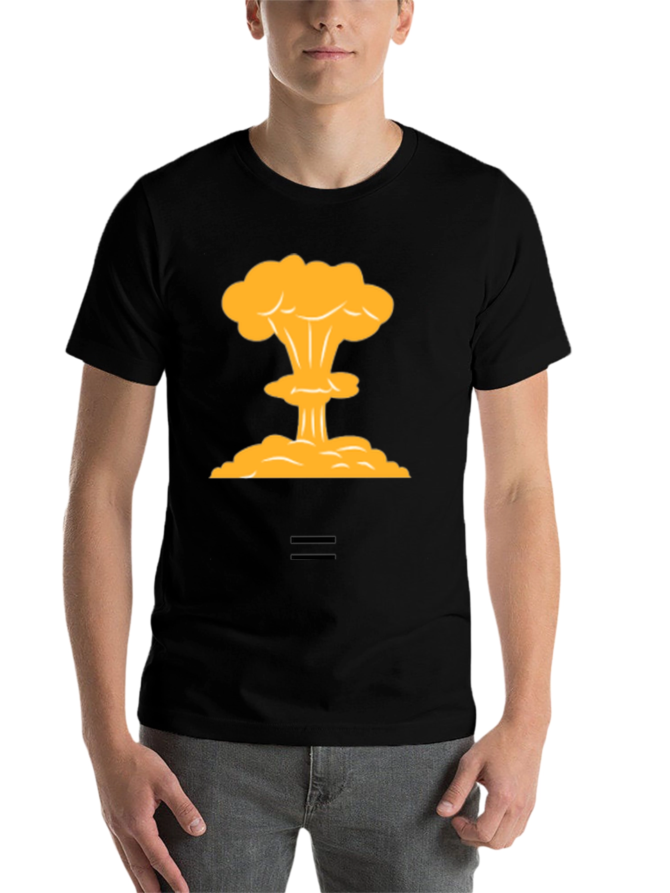 Black Atomic Blast Tee - Statement Graphic T-Shirt view 7