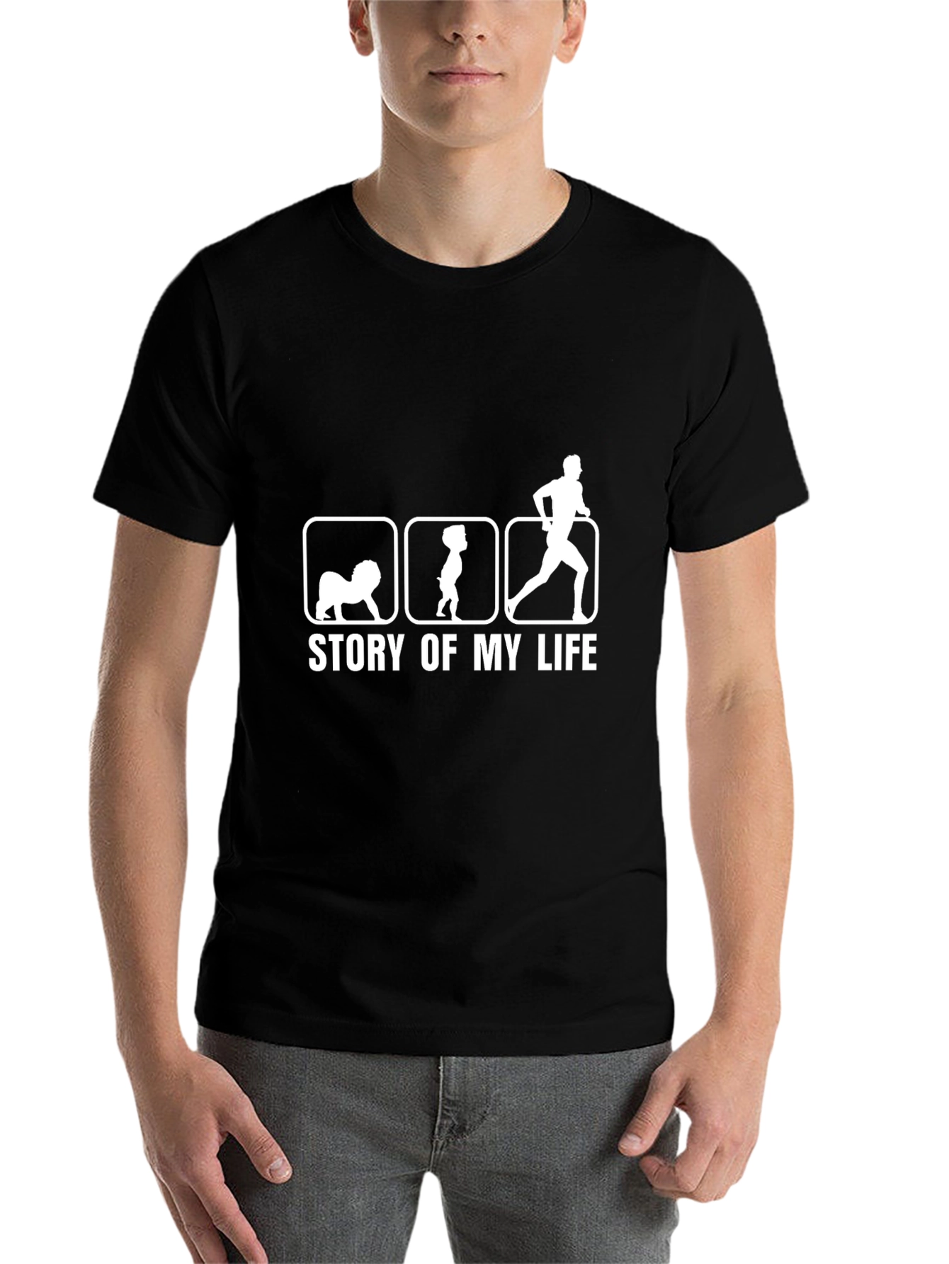 Black Story of My Life Graphic T-Shirt view 7