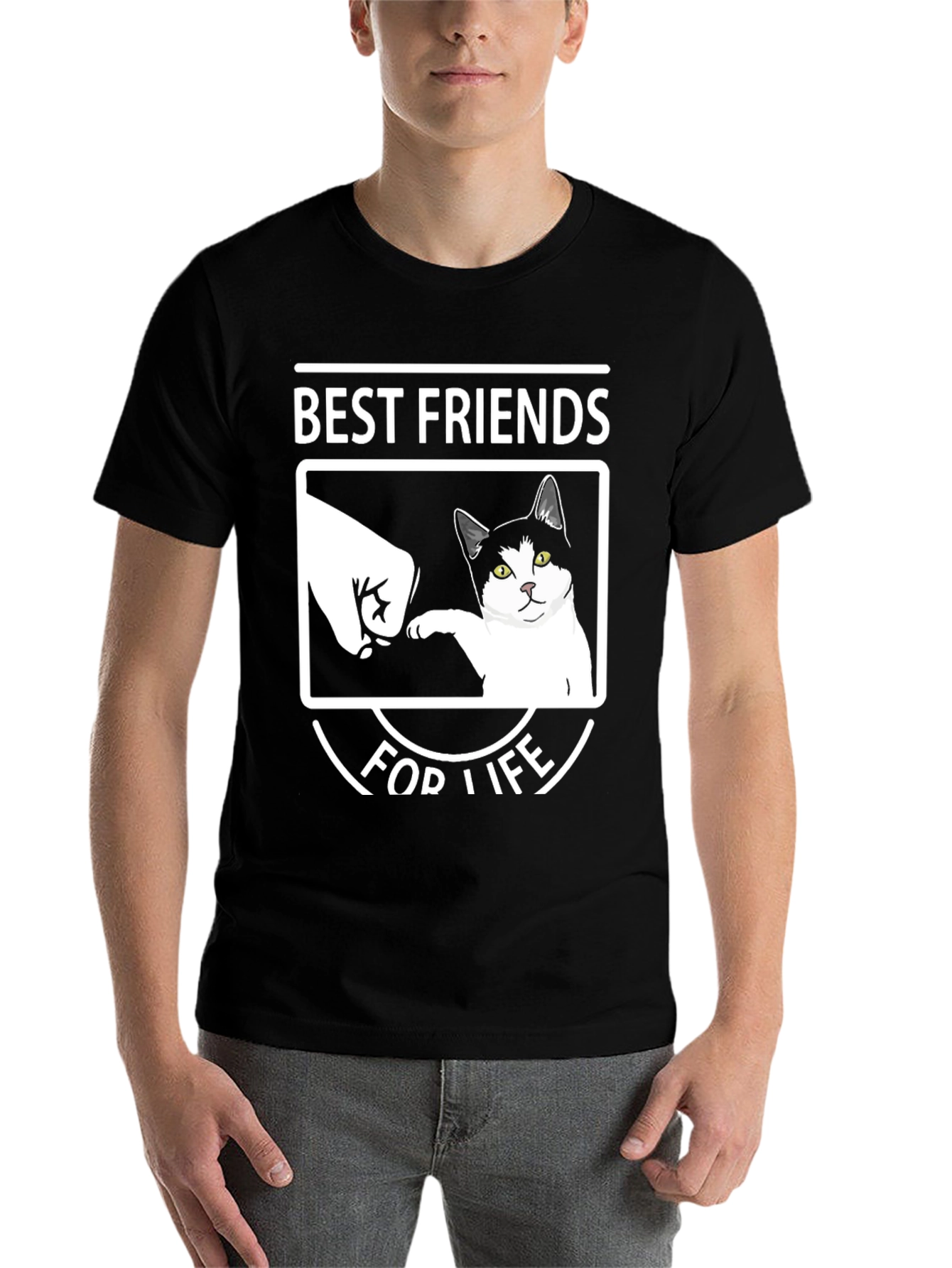 Black Best Friends For Life T-Shirt view 7
