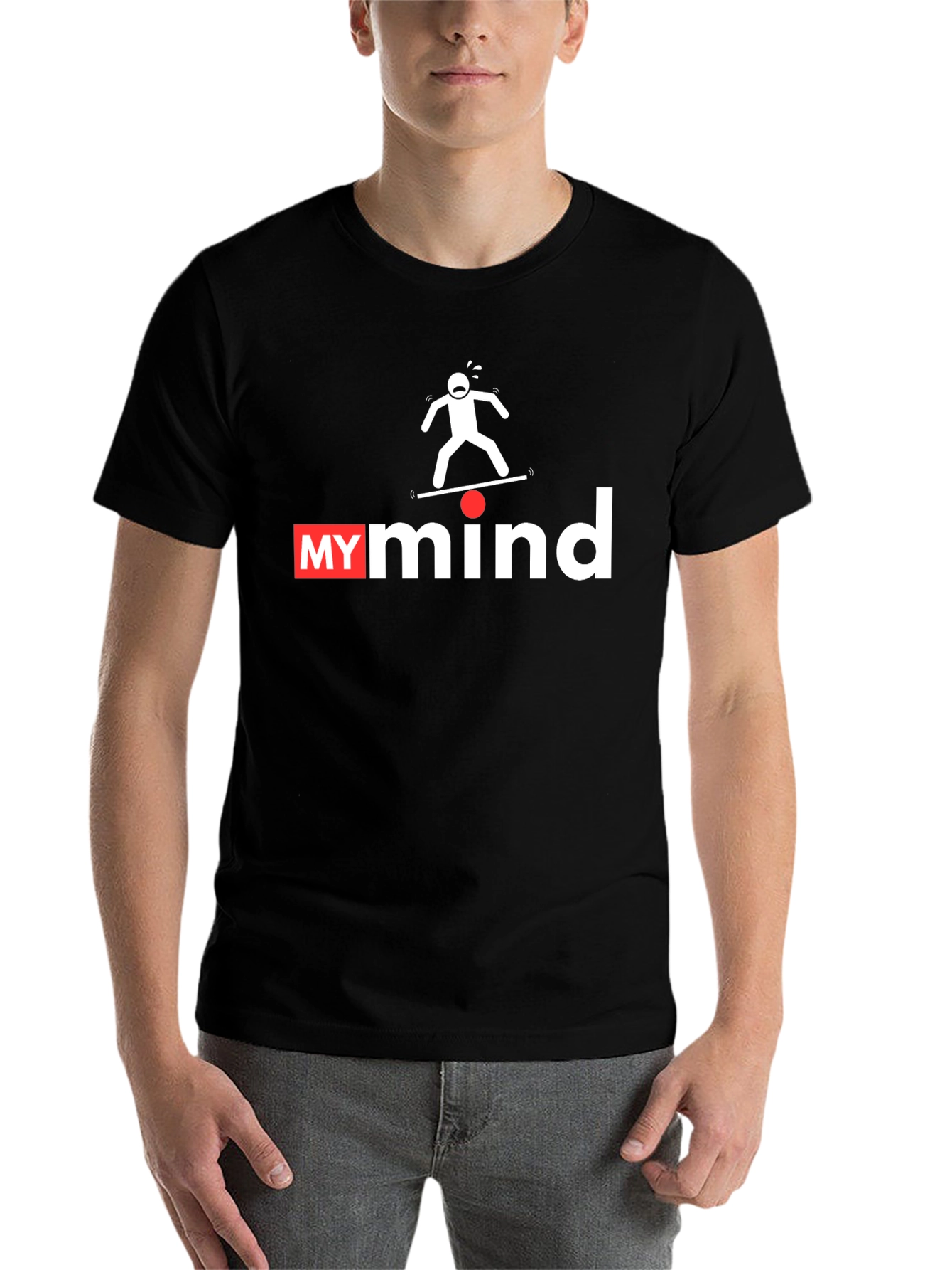Black My Mind Balancing Act Graphic T-Shirt view 7
