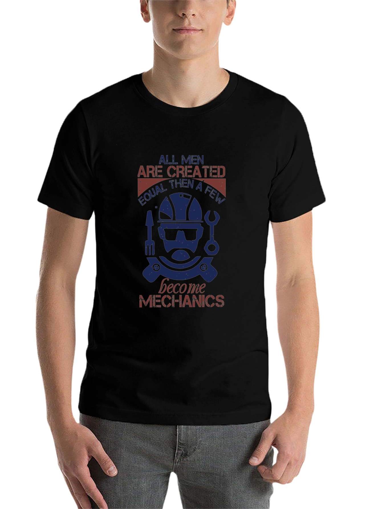 Mechanic Graphic Tee - All Men Are Created Equal - 7