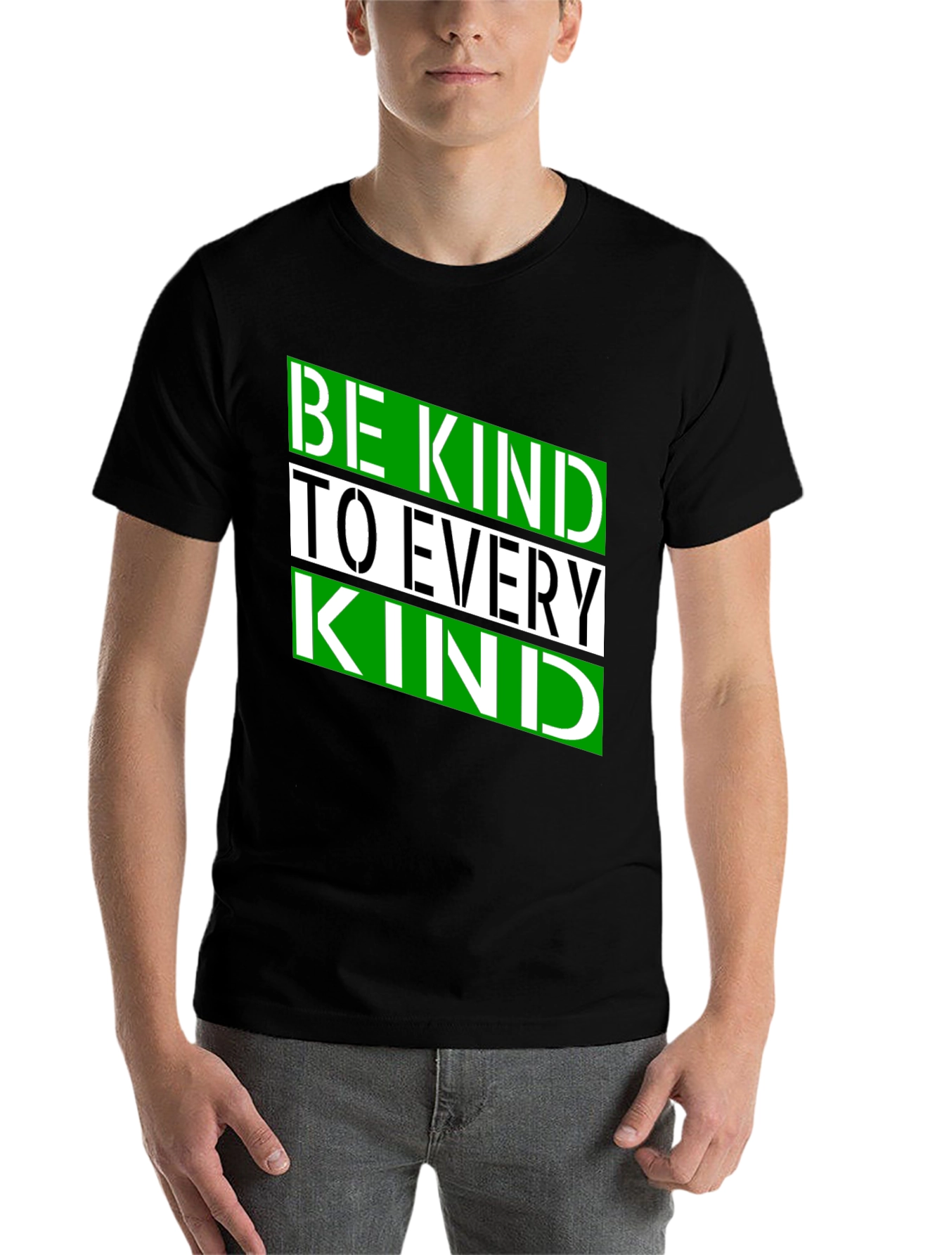 Black Be Kind to Every Kind Black T-Shirt view 7