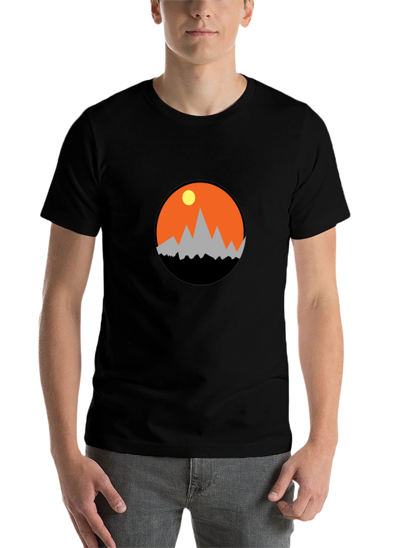 Black Mountain Sunset Graphic Tee - Adventure Awaits! view 7