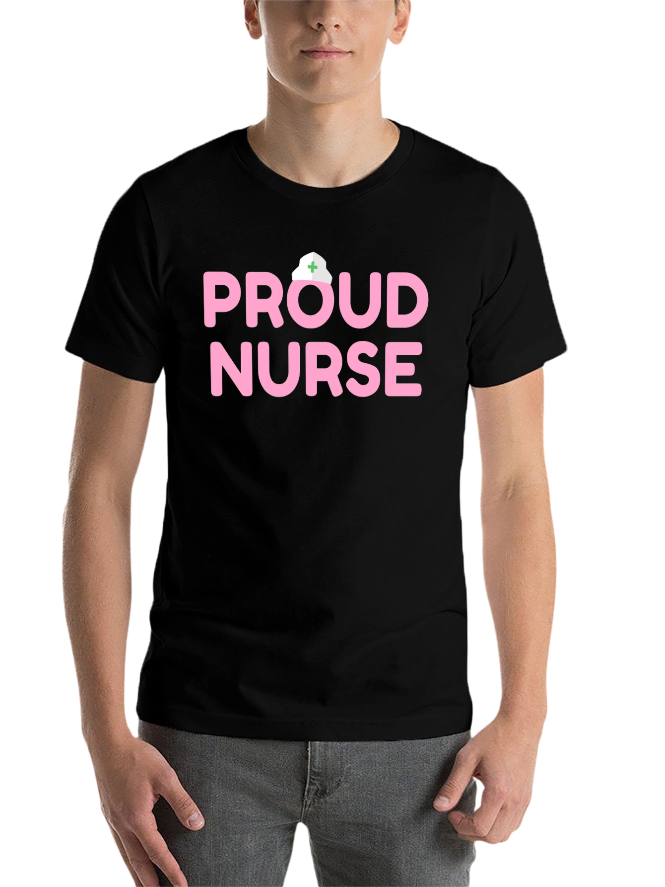 Black Proud Nurse T-Shirt - Stylish & Comfortable view 7