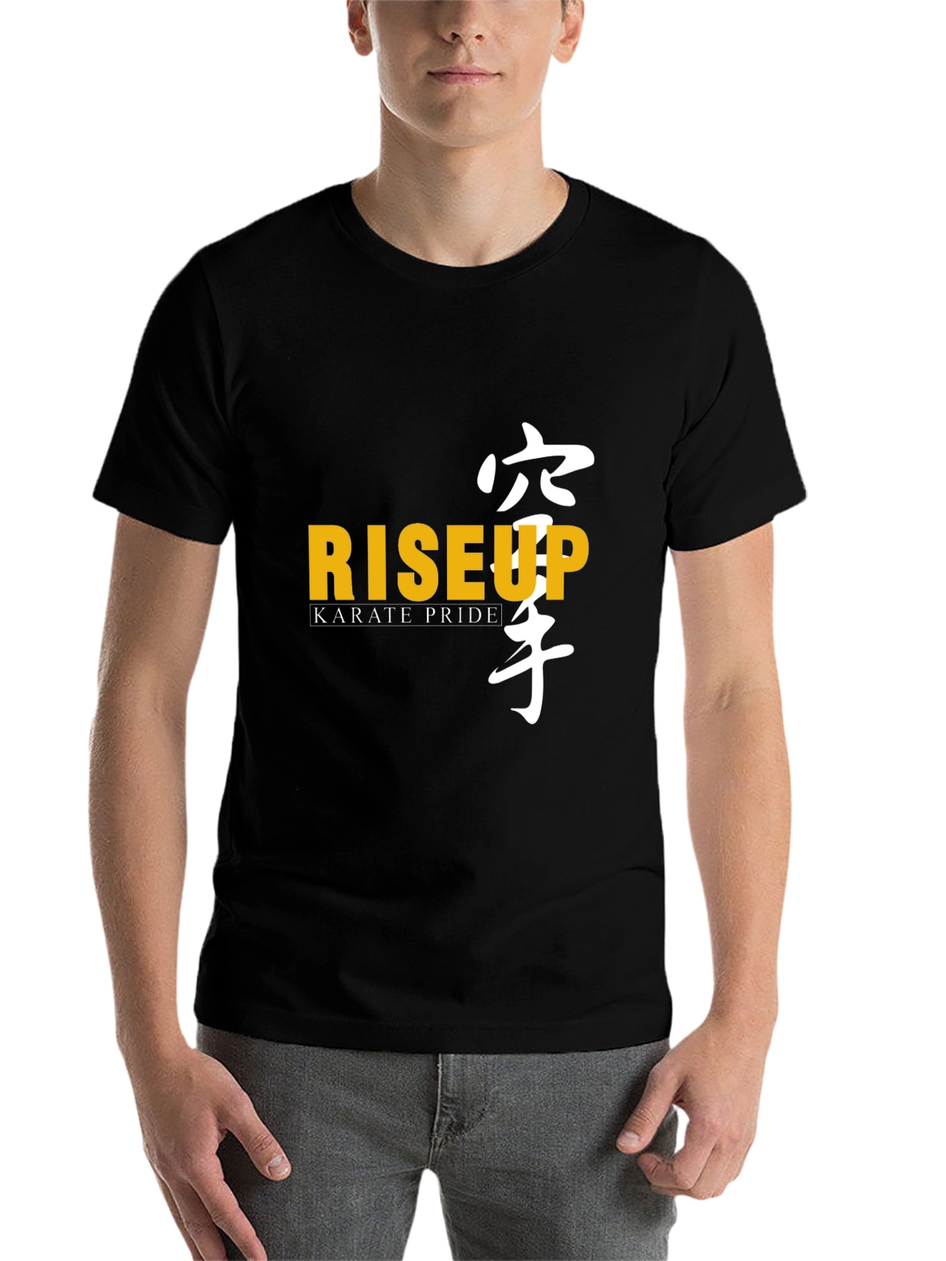 Black Rise Up Karate Pride Black T-Shirt view 7