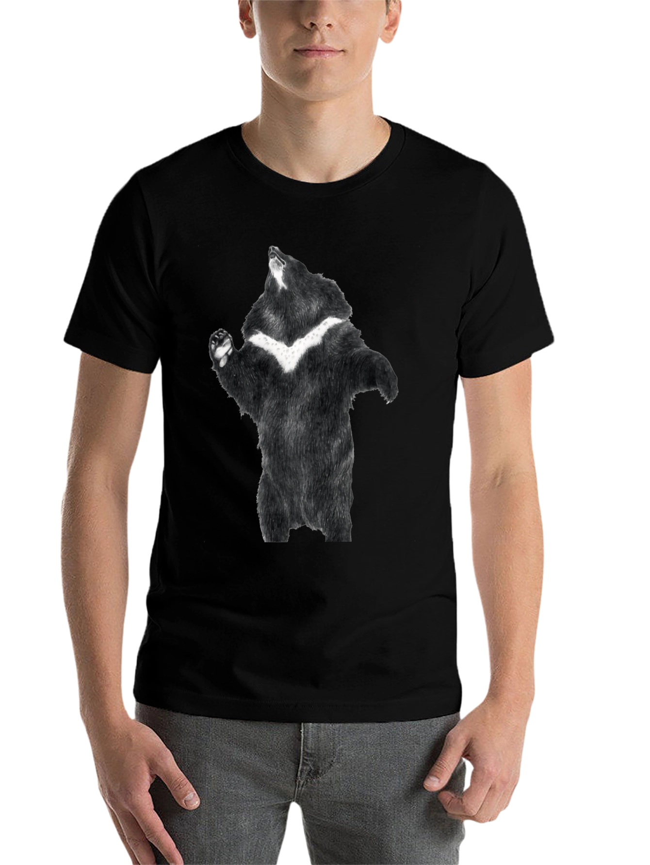 Black Black Bear Graphic Tee - Men's Short Sleeve Shirt view 7