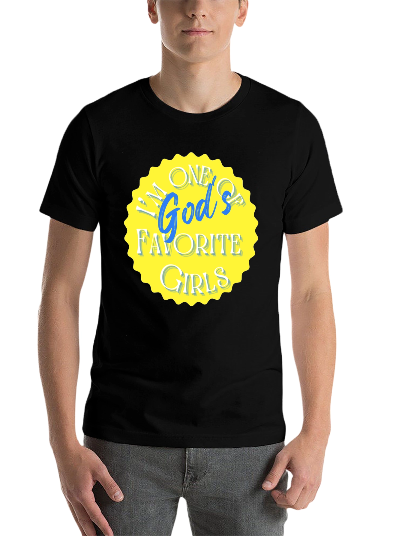 Black God's Favorite Girls Graphic Tee view 7