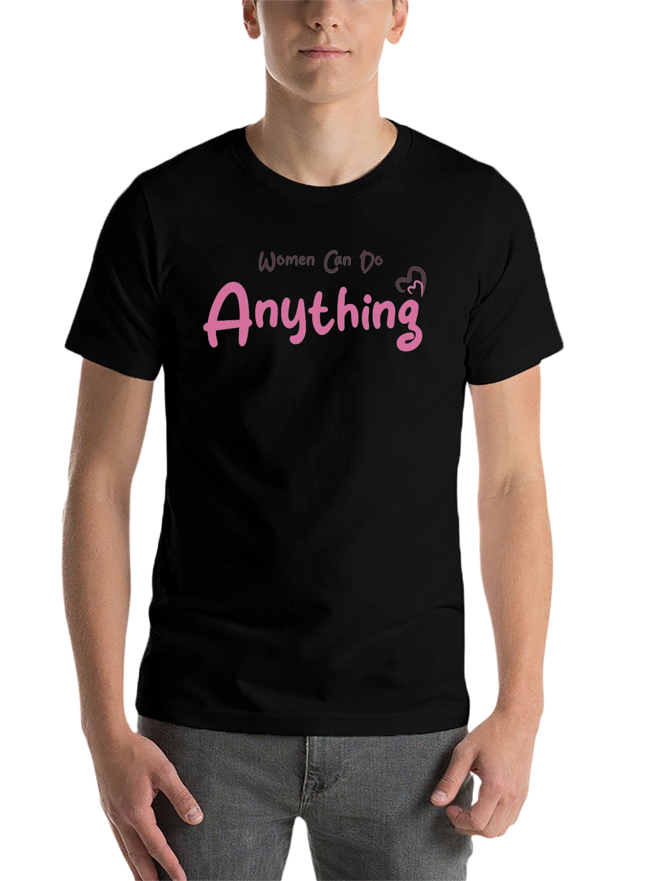 Black Women Can Do Anything Black T-Shirt view 7