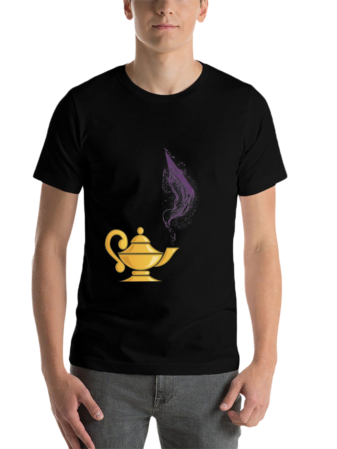 Black Magic Lamp Graphic Tee - Genie Vibes view 7