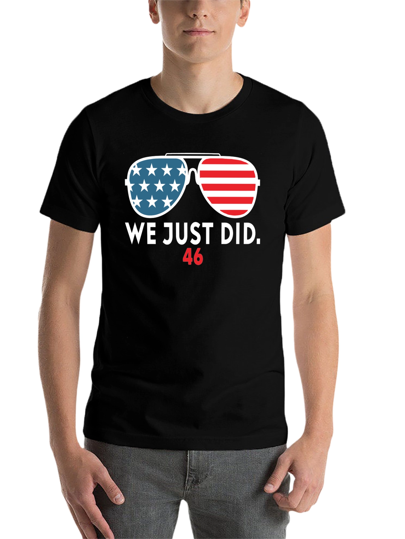 Black We Just Did 46 T-Shirt view 7