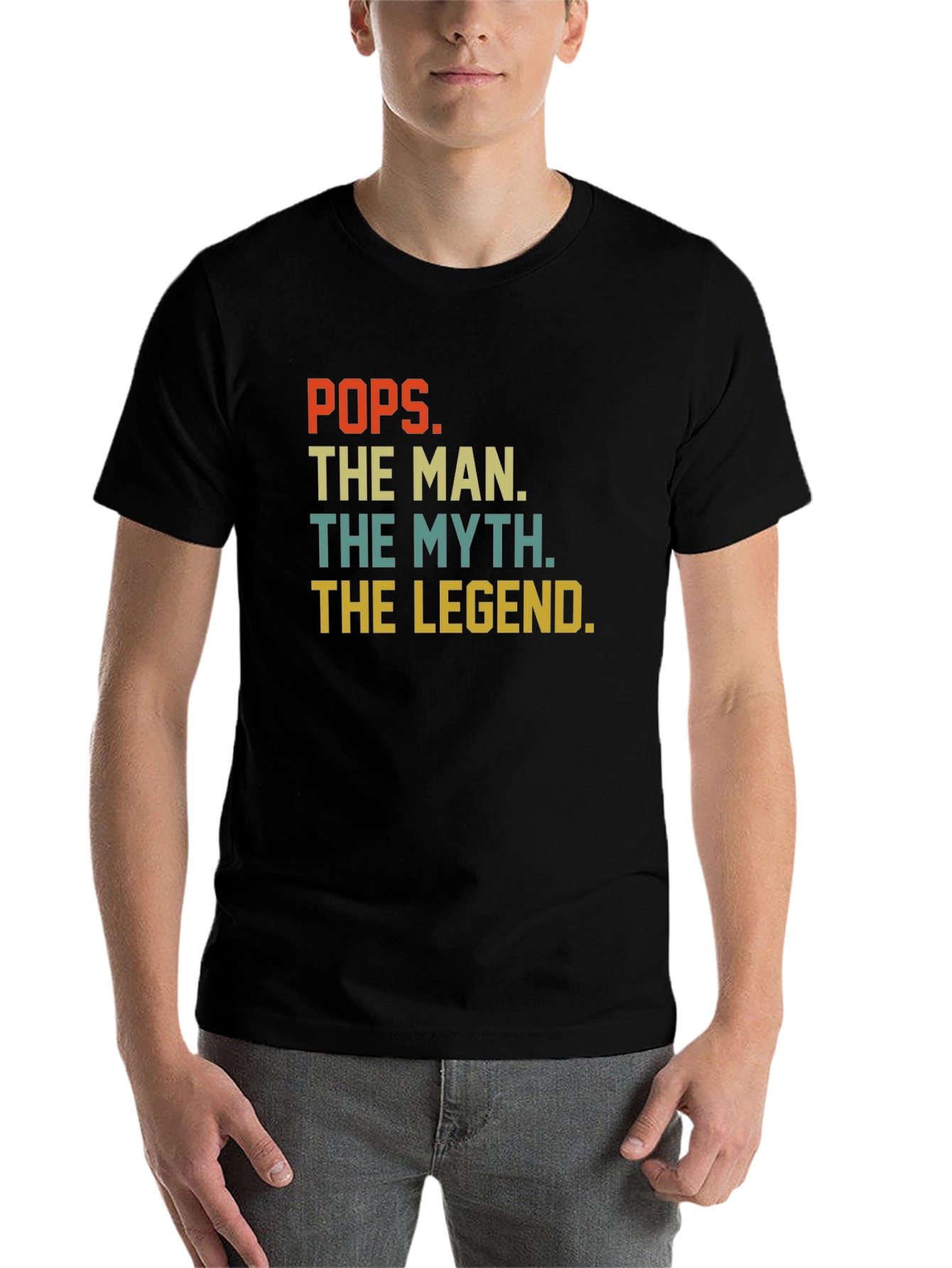 Black Pops The Man The Myth The Legend T-Shirt view 7