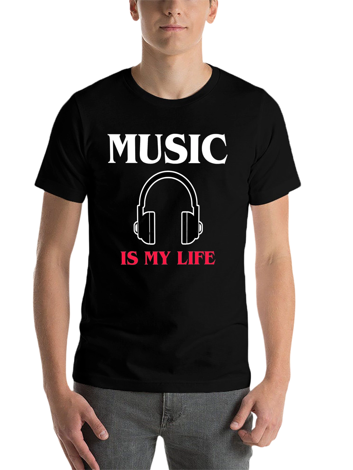 Black Music Is My Life T-Shirt | Musician Tee view 7