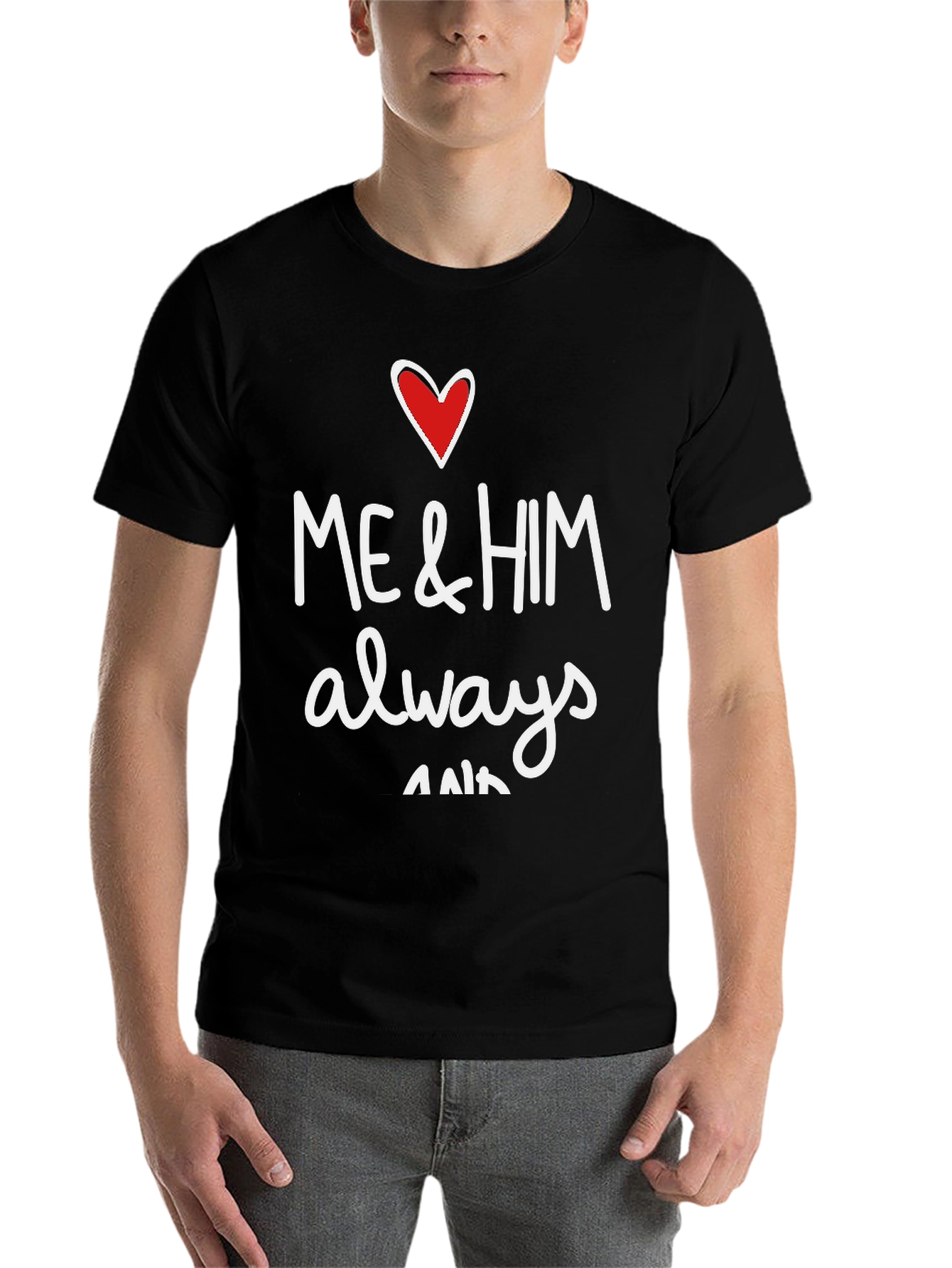 Black Me & Him Always & Forever Graphic Tee view 7