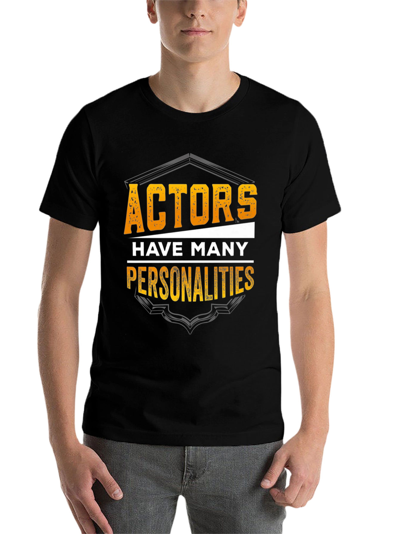 Black Actors Have Many Personalities Black T-Shirt view 7