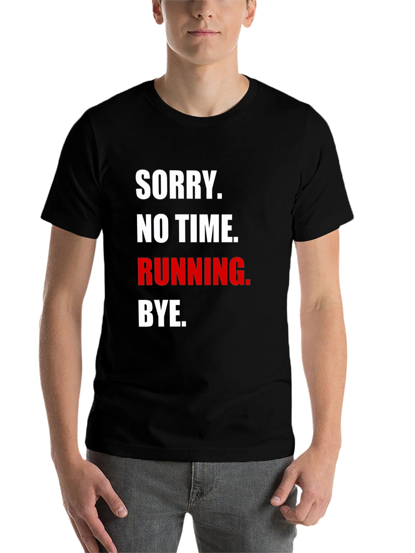 Black Running Excuse Graphic Tee view 7