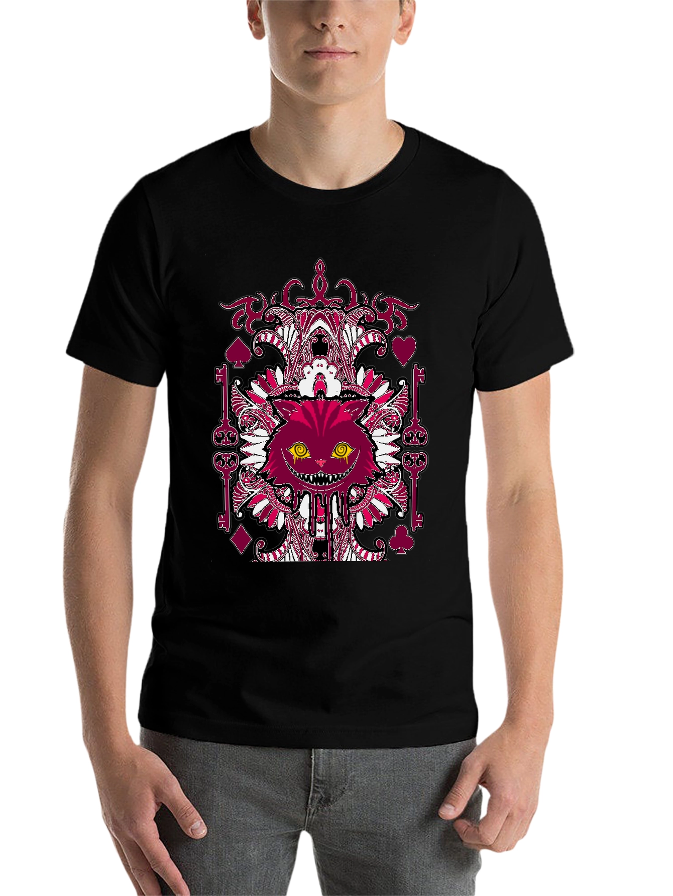 Cheshire Cat Graphic Tee - Alice in Wonderland Style - 7