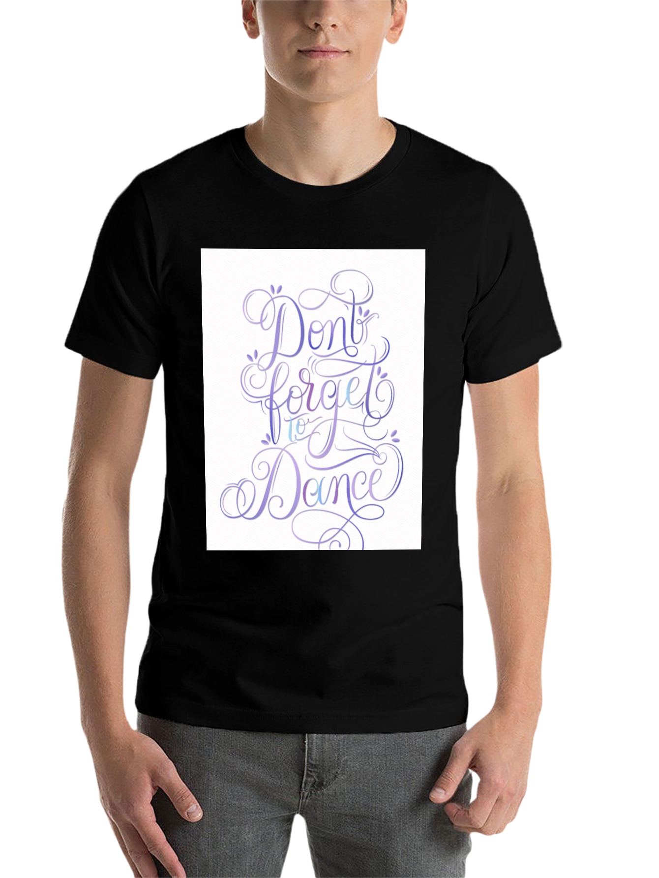 Black Don't Forget To Dance Graphic T-Shirt view 7