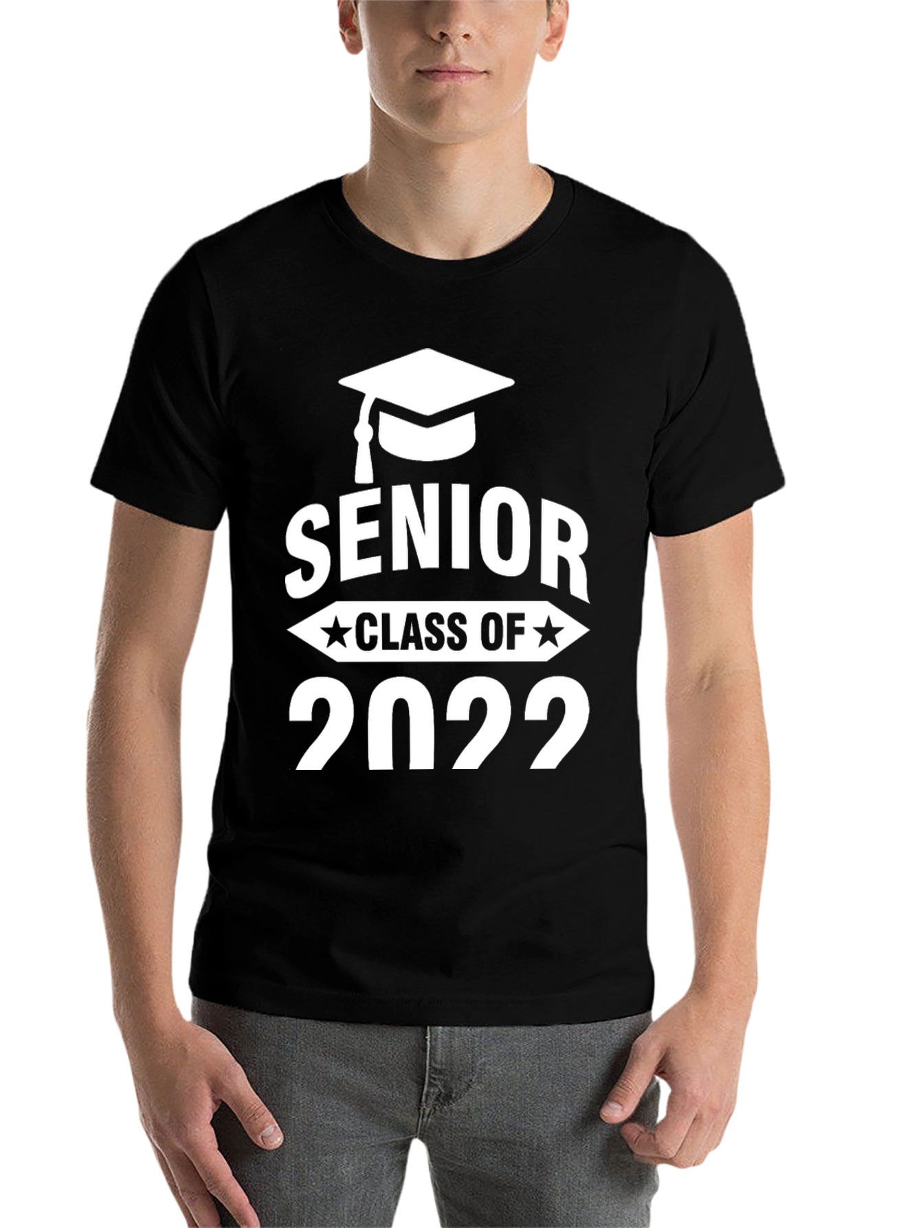 Black Senior Class of 2022 Graduation T-Shirt view 7